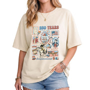 1776-2026 USA 250th Celebration Shirt - Retro Freedom Stamp Patriotic T-Shirt