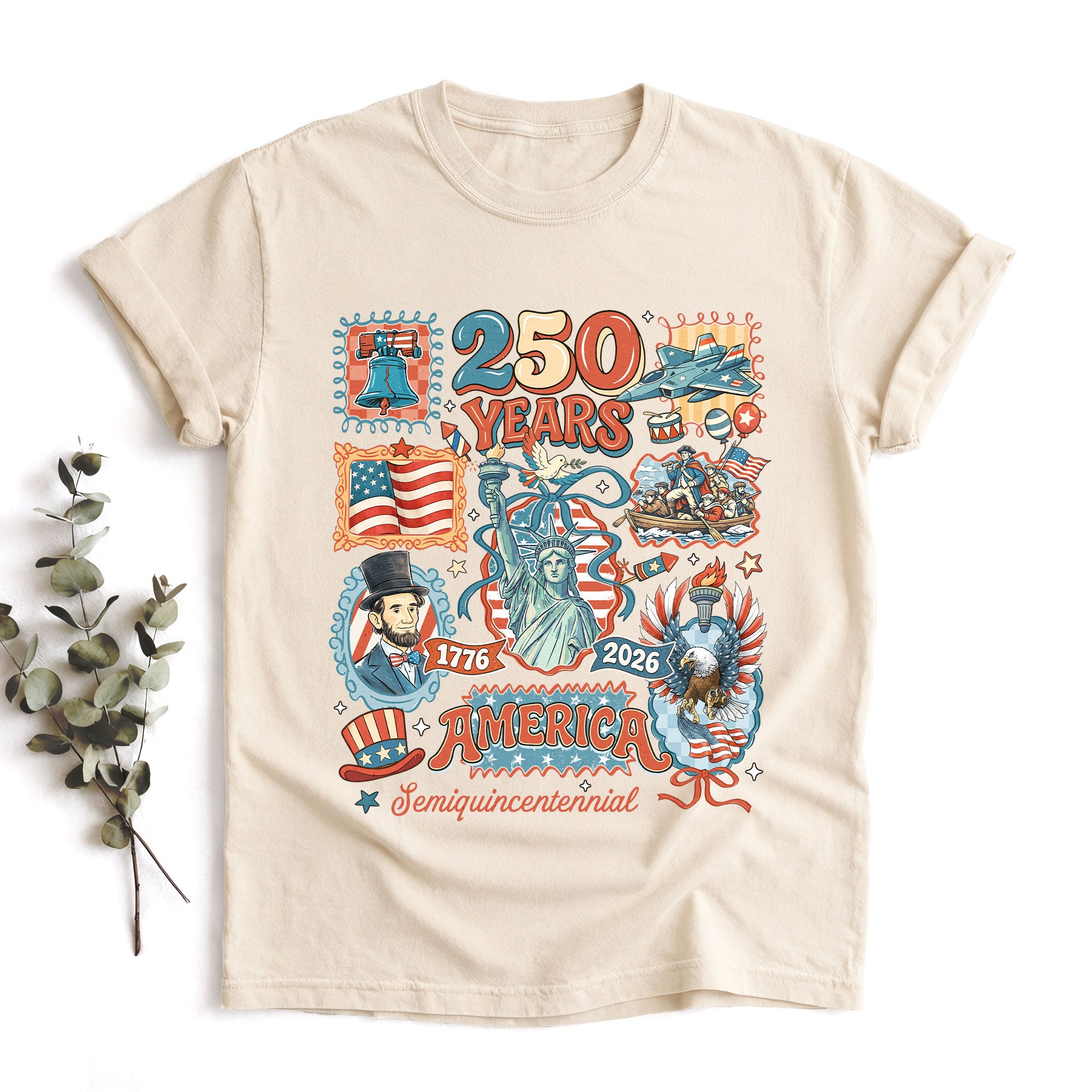 USA 250th Anniversary 1776-2026 Semiquincentennial Shirt - Limited Edition Vintage 250 Years Patriotic Tee
