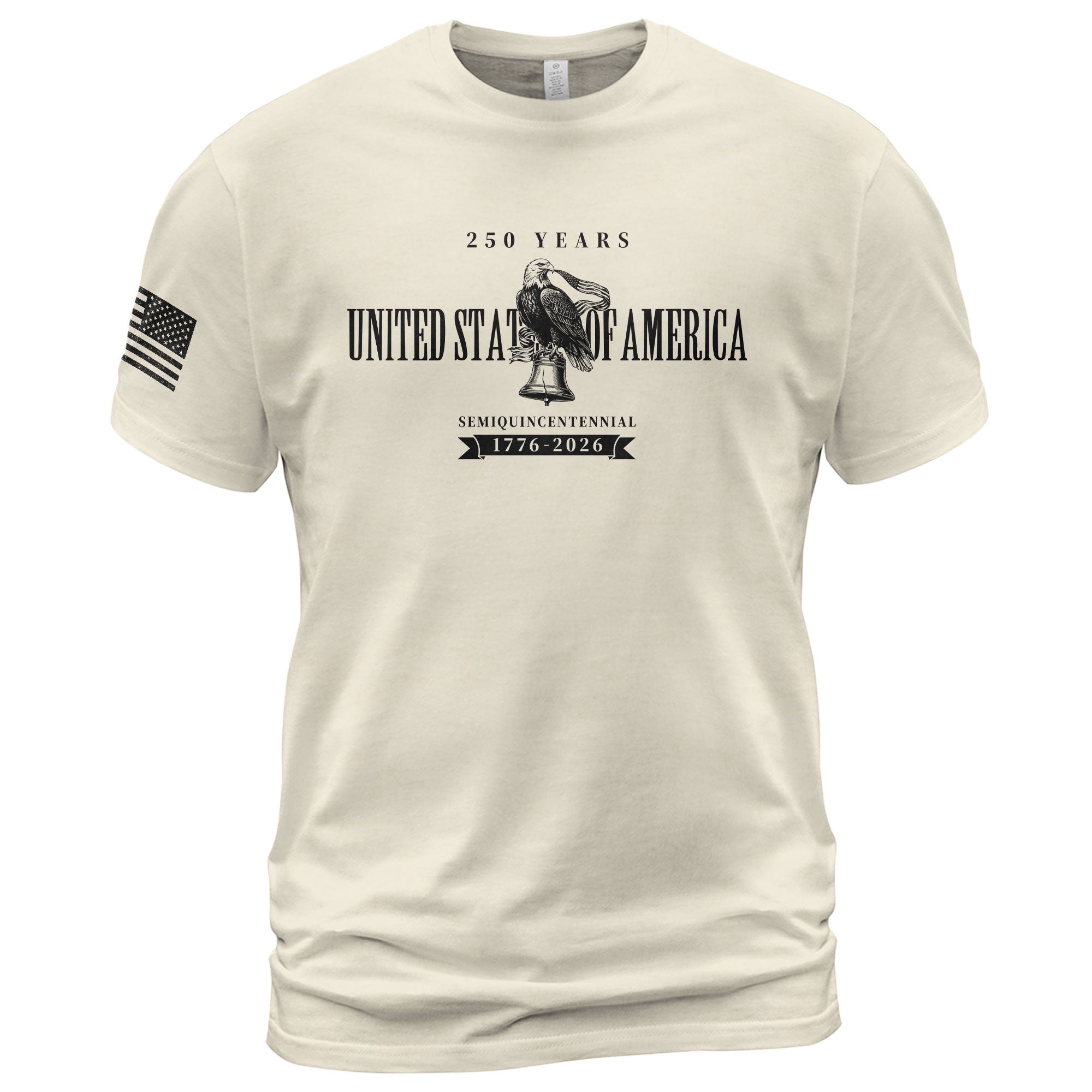 USA 250th Anniversary T-Shirt 250 Years Semiquincentennial 1776-2026 - Patriotic American Eagle & Liberty Bell Men’s Shirt
