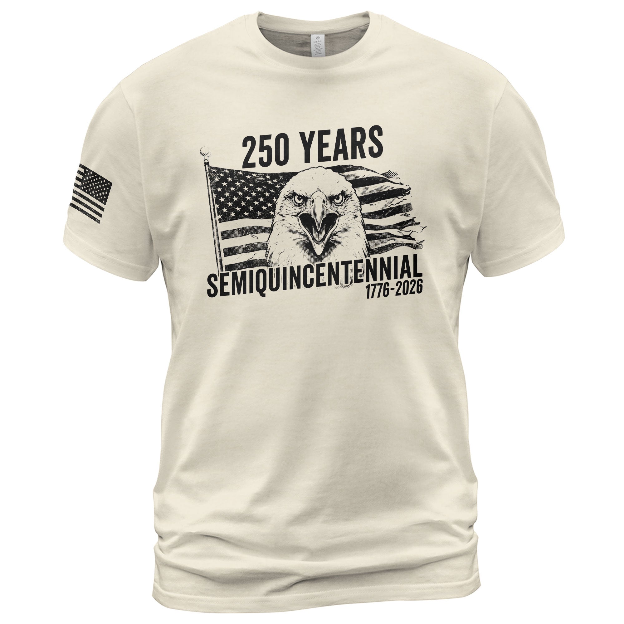 USA 250th Anniversary T-Shirt 1776-2026 - 250 Years Semiquincentennial Patriotic Eagle Liberty Bell Graphic Tee for Men