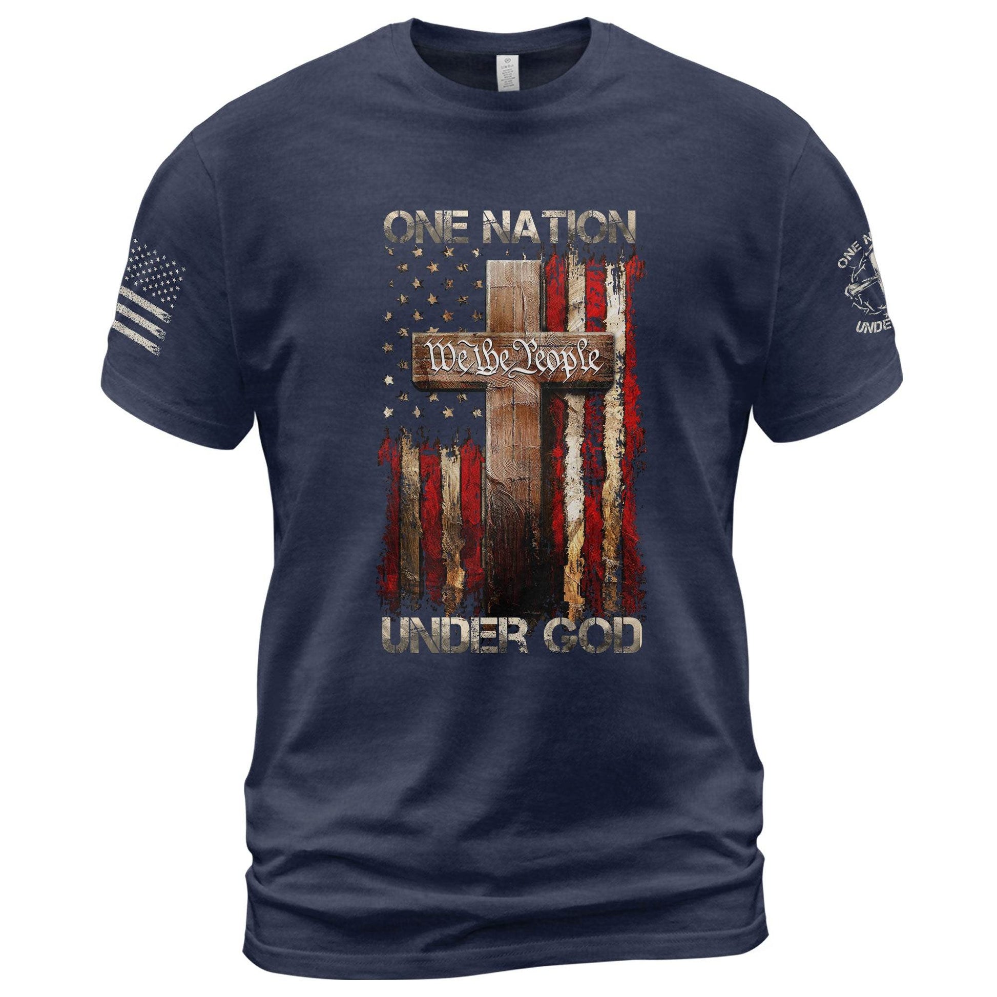 One Nation Under God T-Shirt – We The People - Rust Field Wear