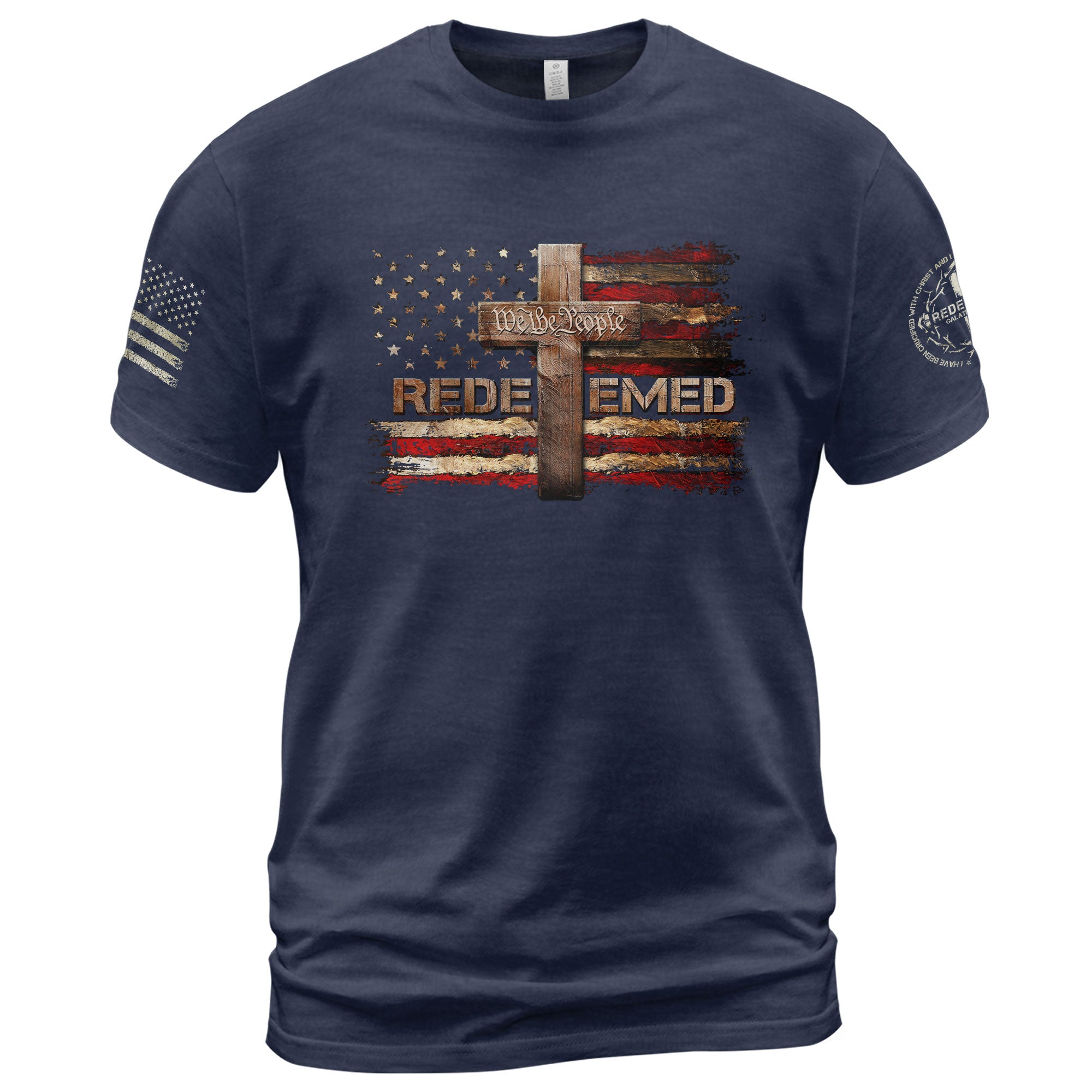 Redeemed - We The People Cross T-Shirt