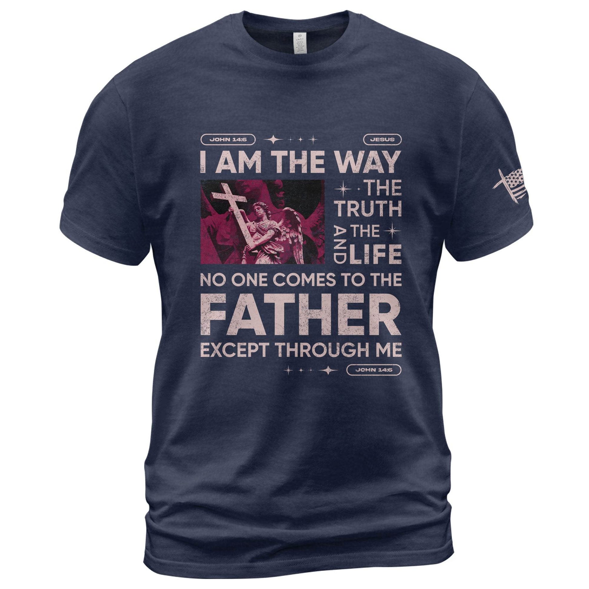 I Am the Way – Rose Scripture T-Shirt - Rust Field Wear
