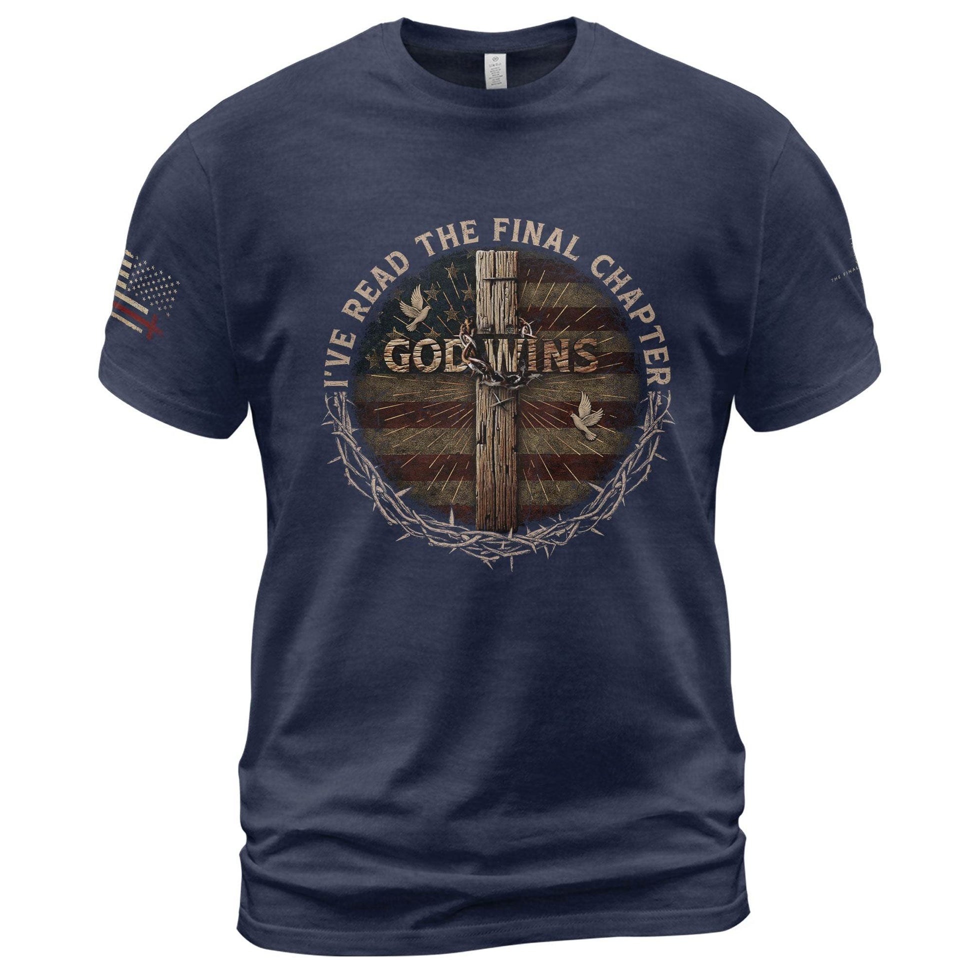 God Wins Christian T-Shirt - Rust Field Wear