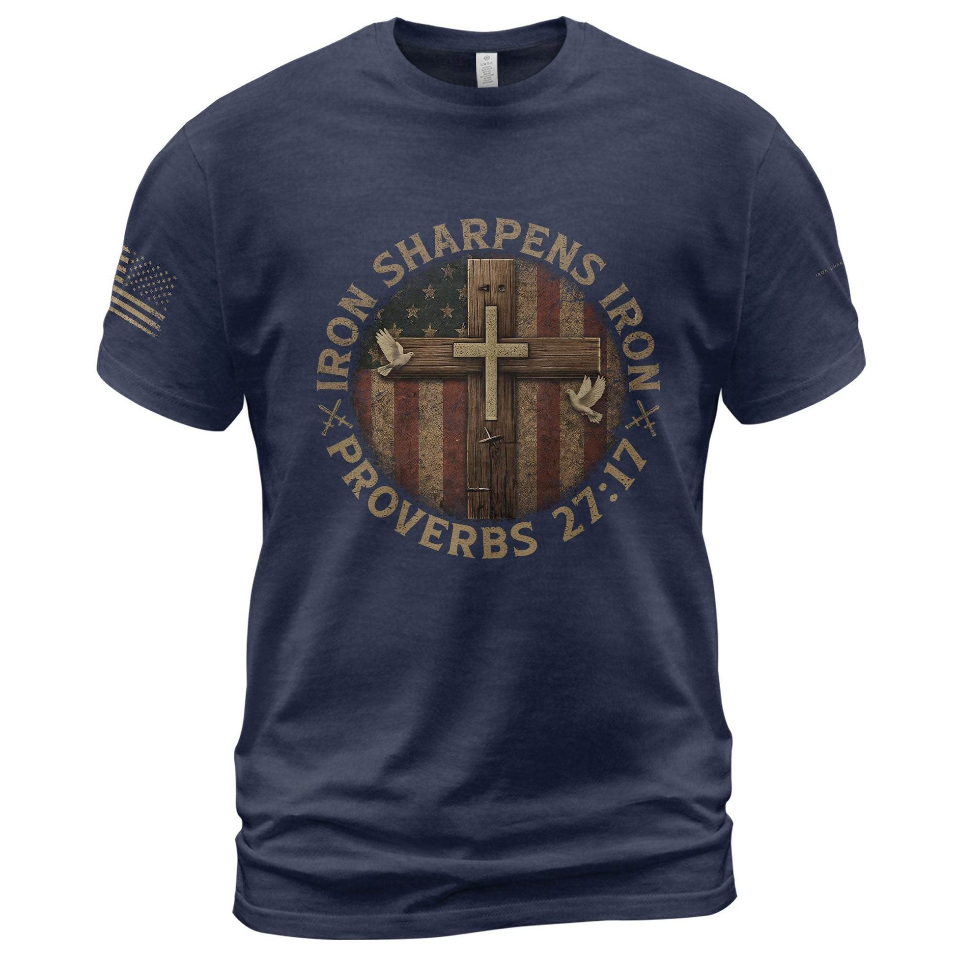 Christian Brotherhood T-Shirt – Iron Sharpens Iron - Rust Field Wear