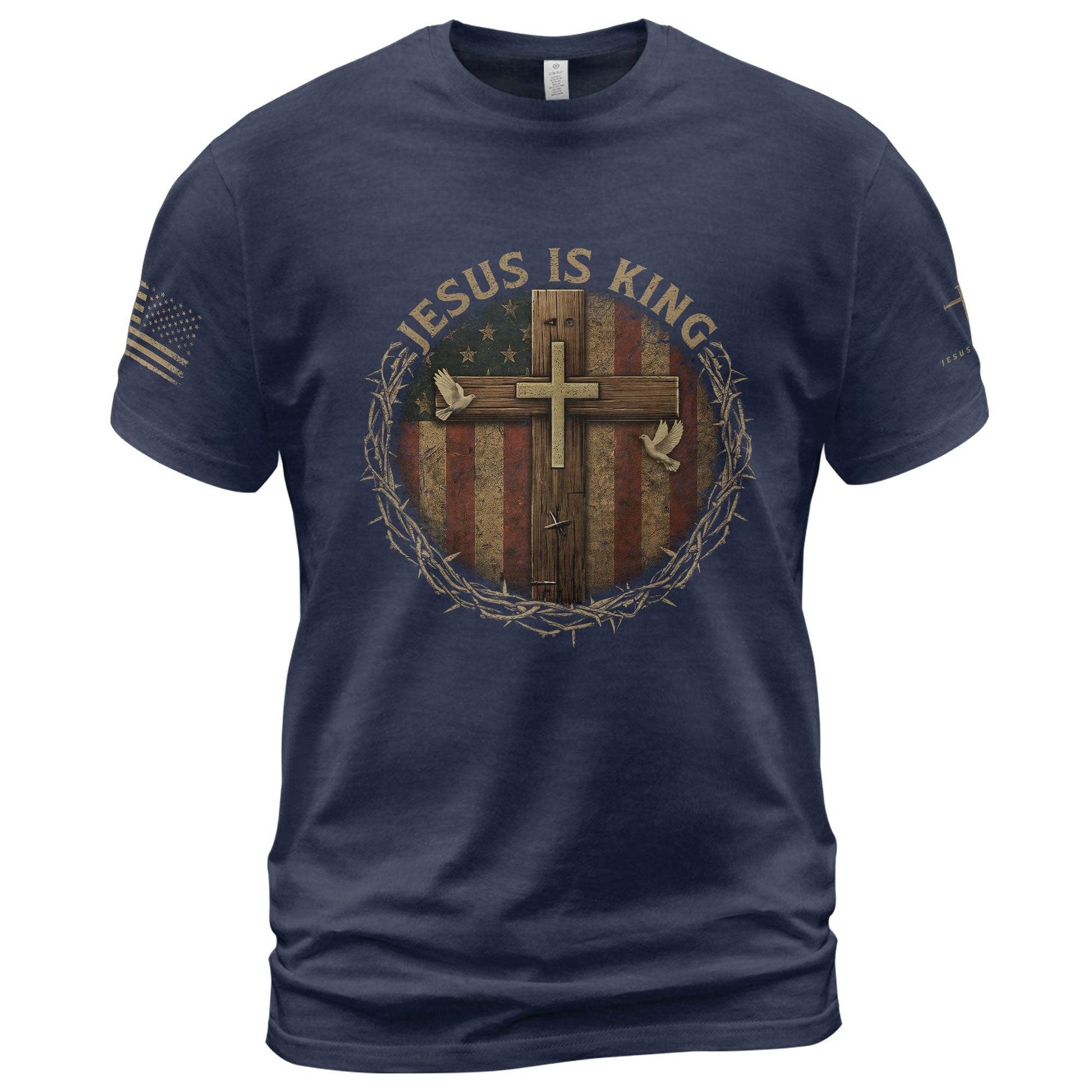 Jesus Is King – Worn by Faith, Ruled by Grace - Rust Field Wear