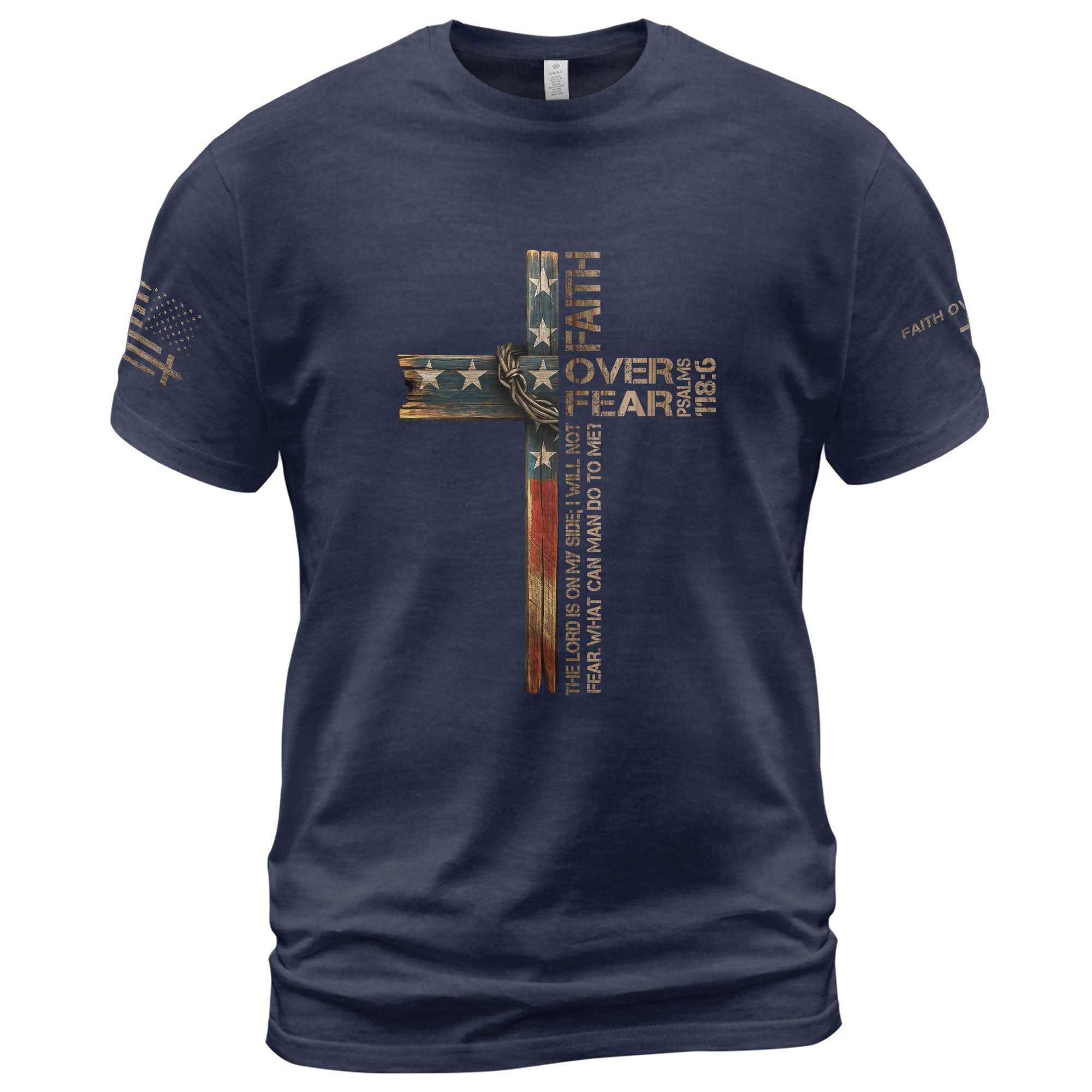 Faith Over Fear – Psalm 118:6 Collection | Christian Warrior Tees