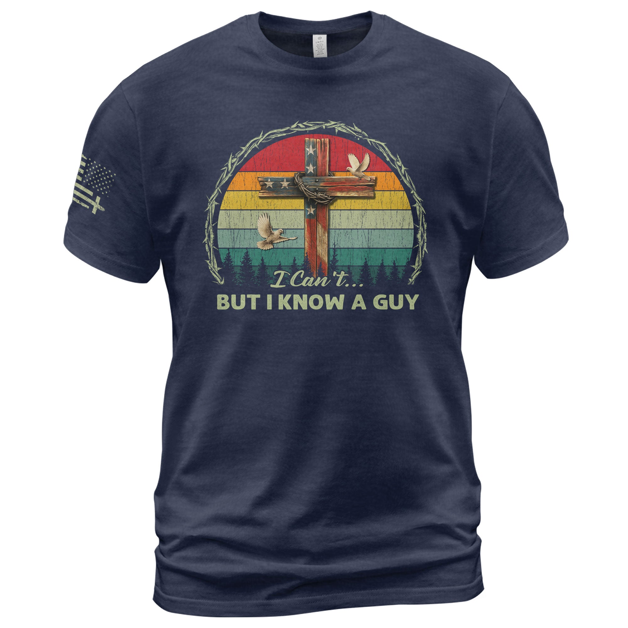 I Can’t But I Know A Guy Retro Cross T-Shirt
