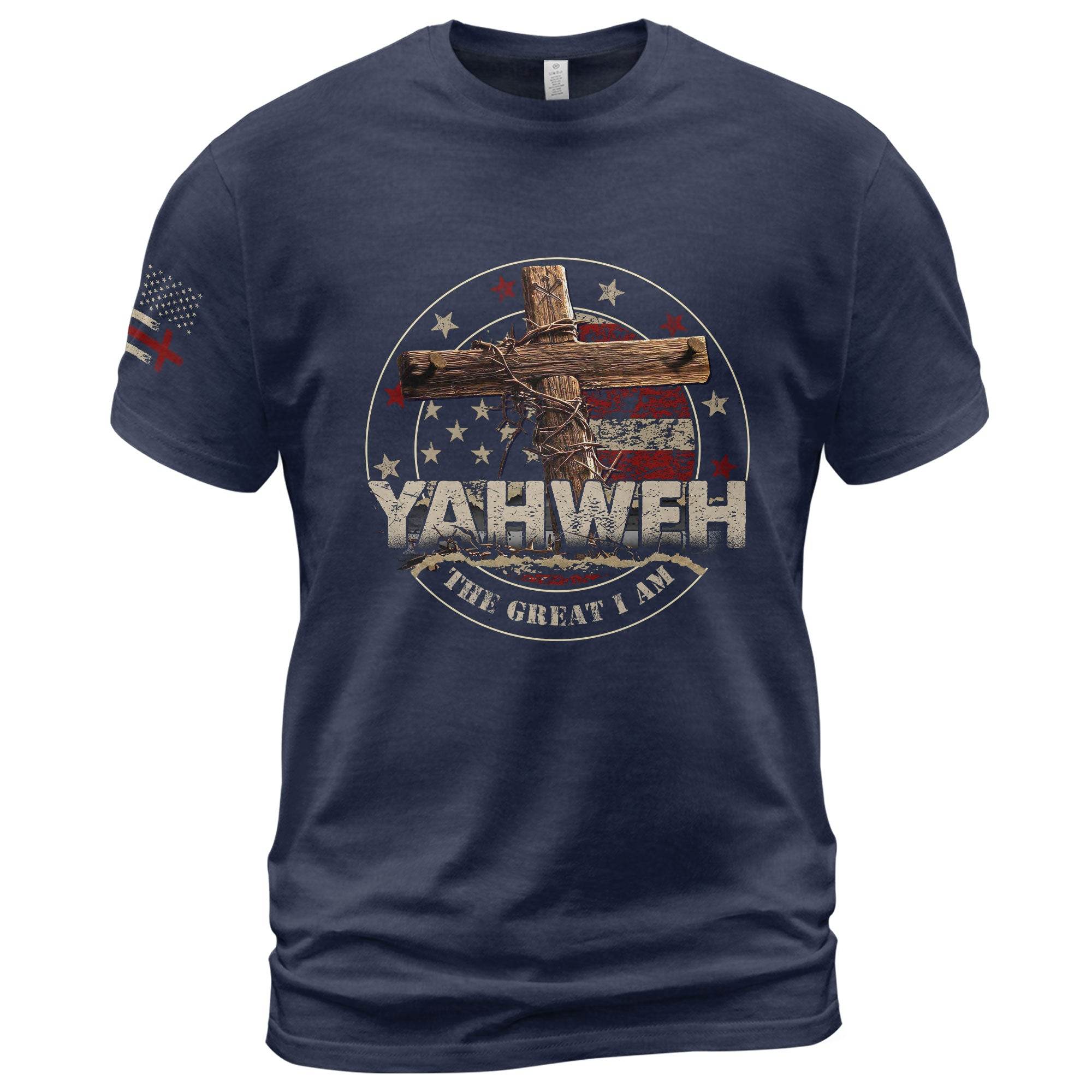 Yahweh T-Shirt – The Great I Am, Bold and Unshaken - Rust Field Wear