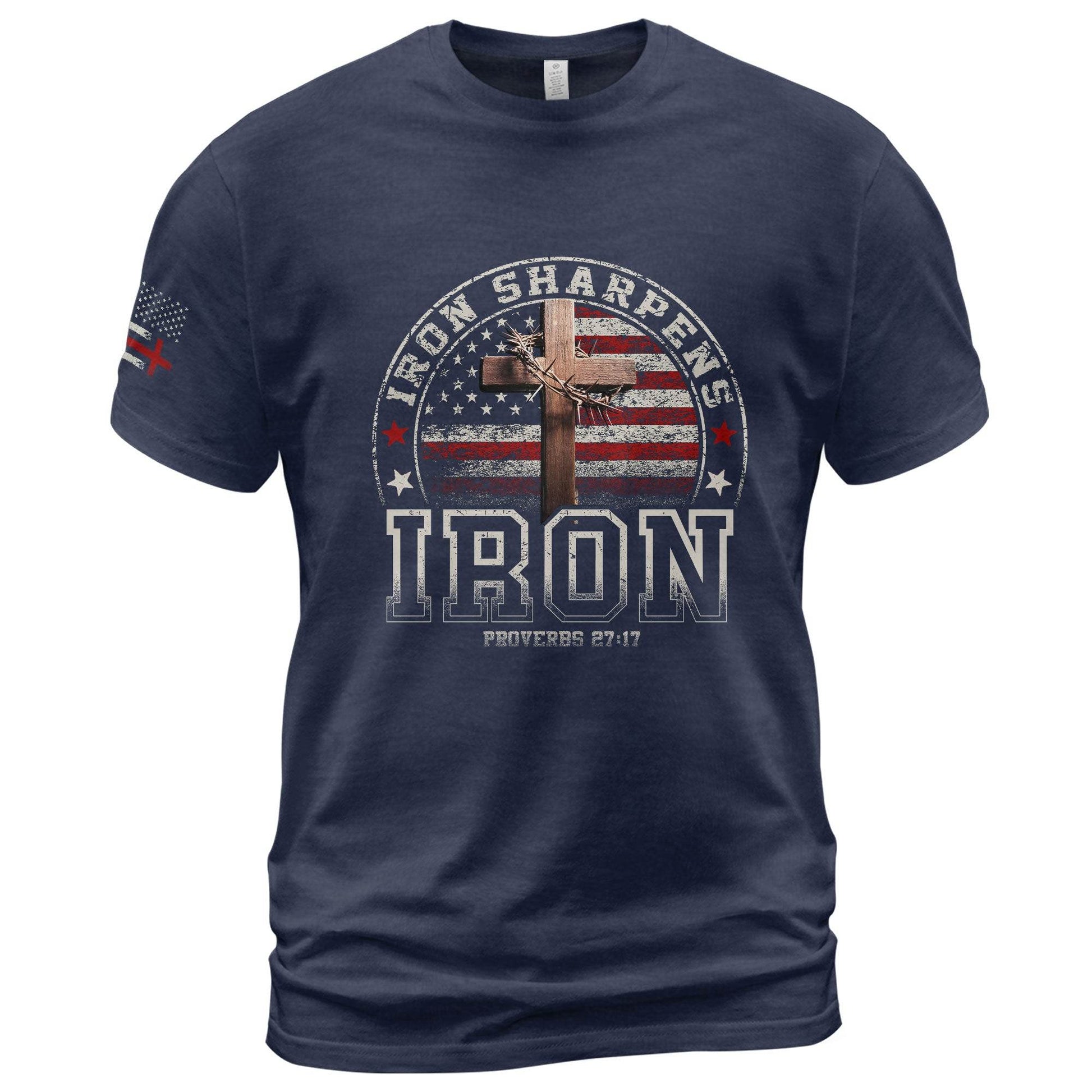 Iron Sharpens Iron Christian T-Shirt - Rust Field Wear