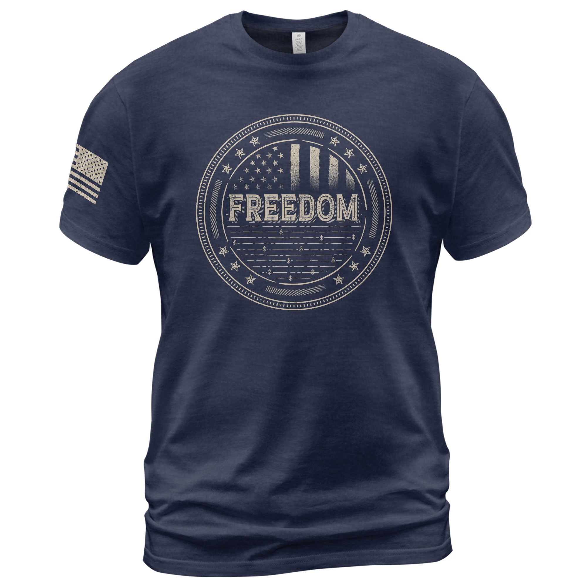 Freedom Honor Seal Patriotic Tribute T-Shirt