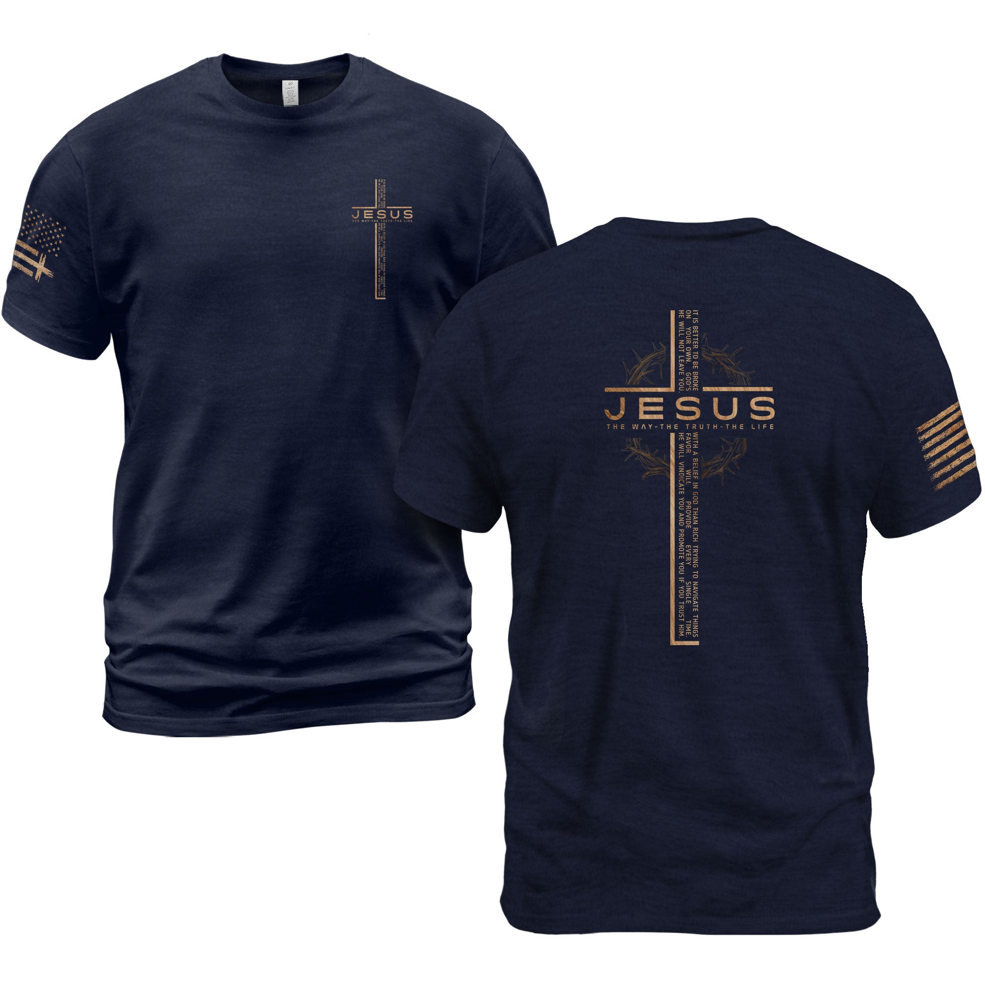 Jesus Cross Bible Verse Christian T-Shirt