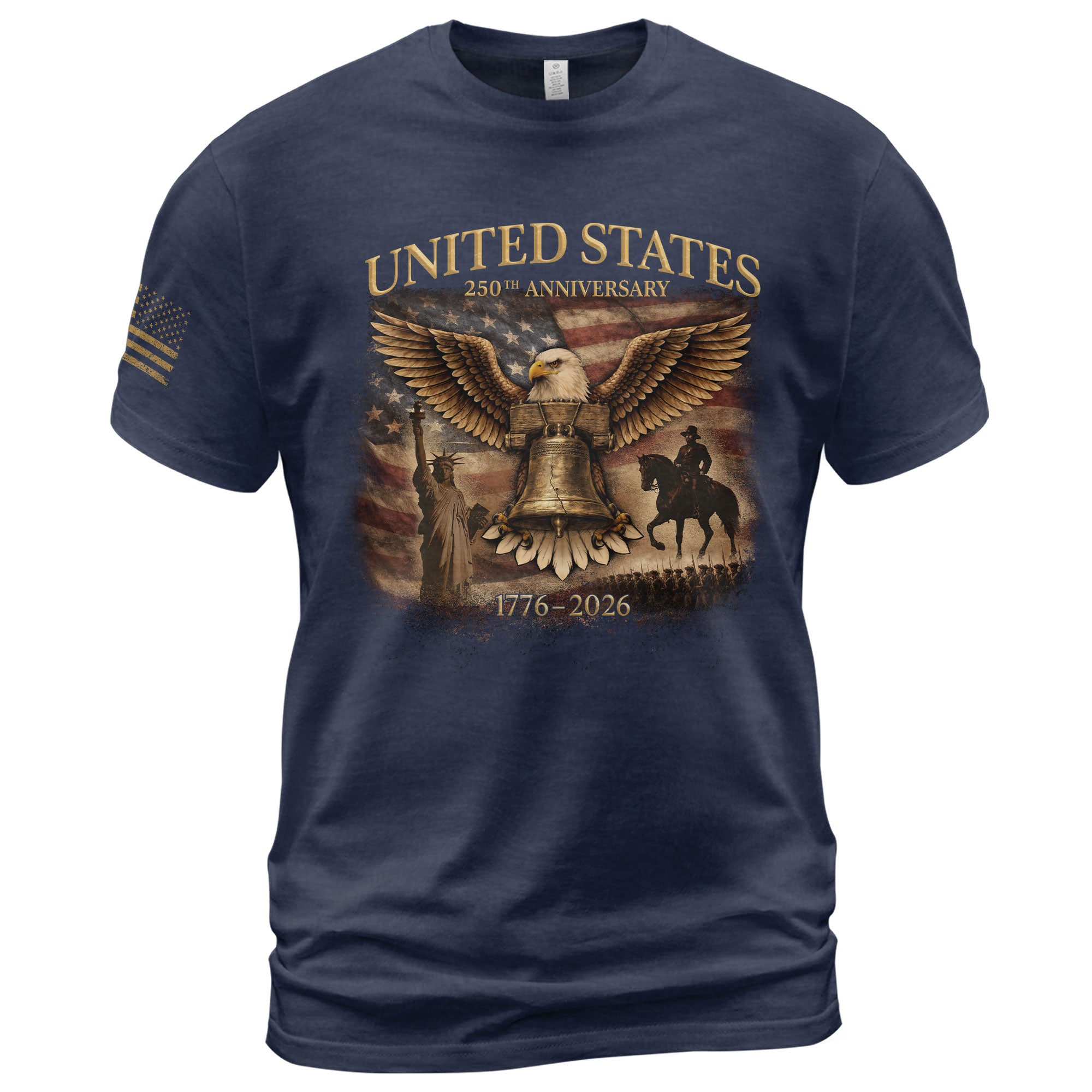 USA 250th Anniversary 250 Years Shirt 1776-2026 Liberty Bell Eagle Patriotic