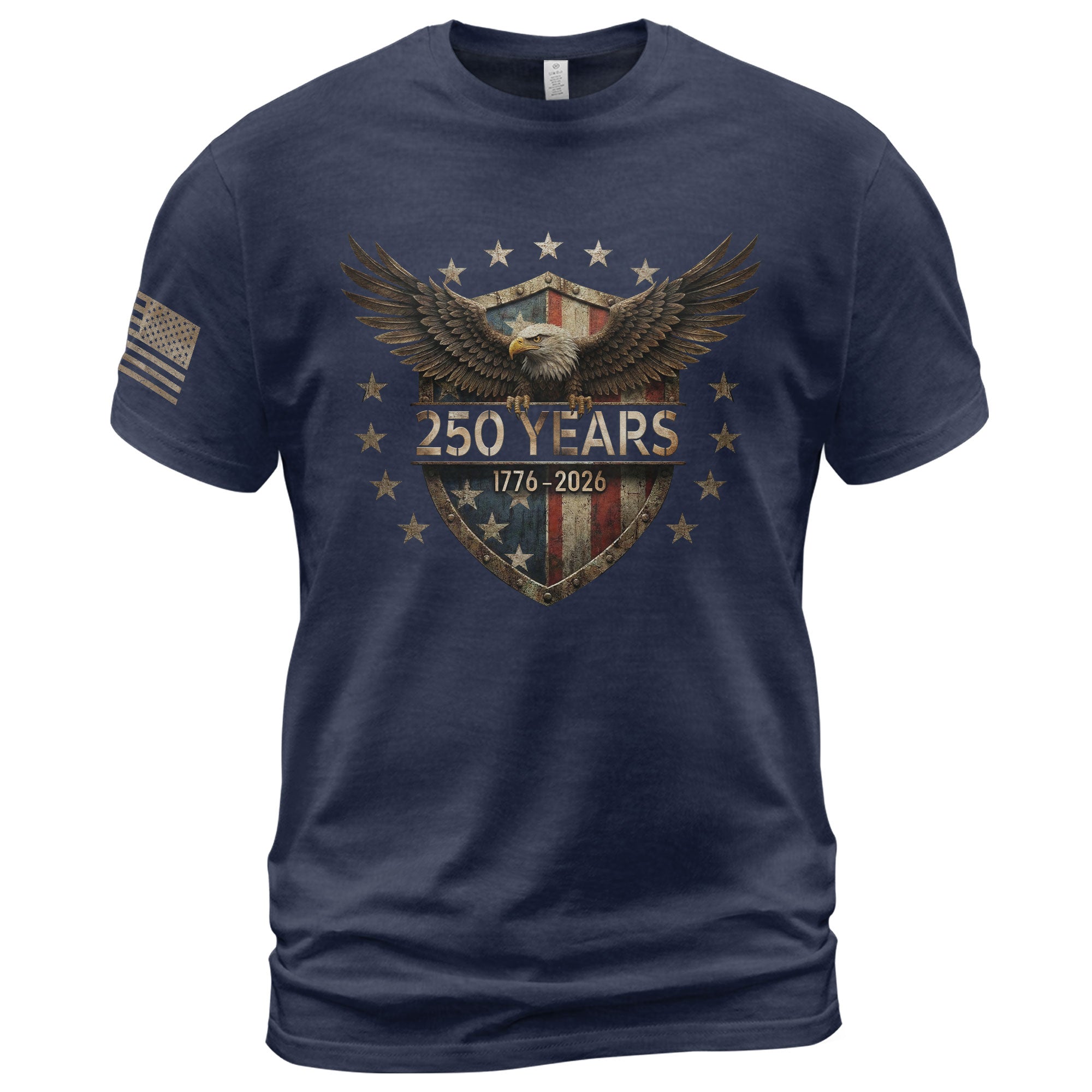 USA 250th Anniversary Shirt 1776-2026 American Flag Eagle Patriotic for Men
