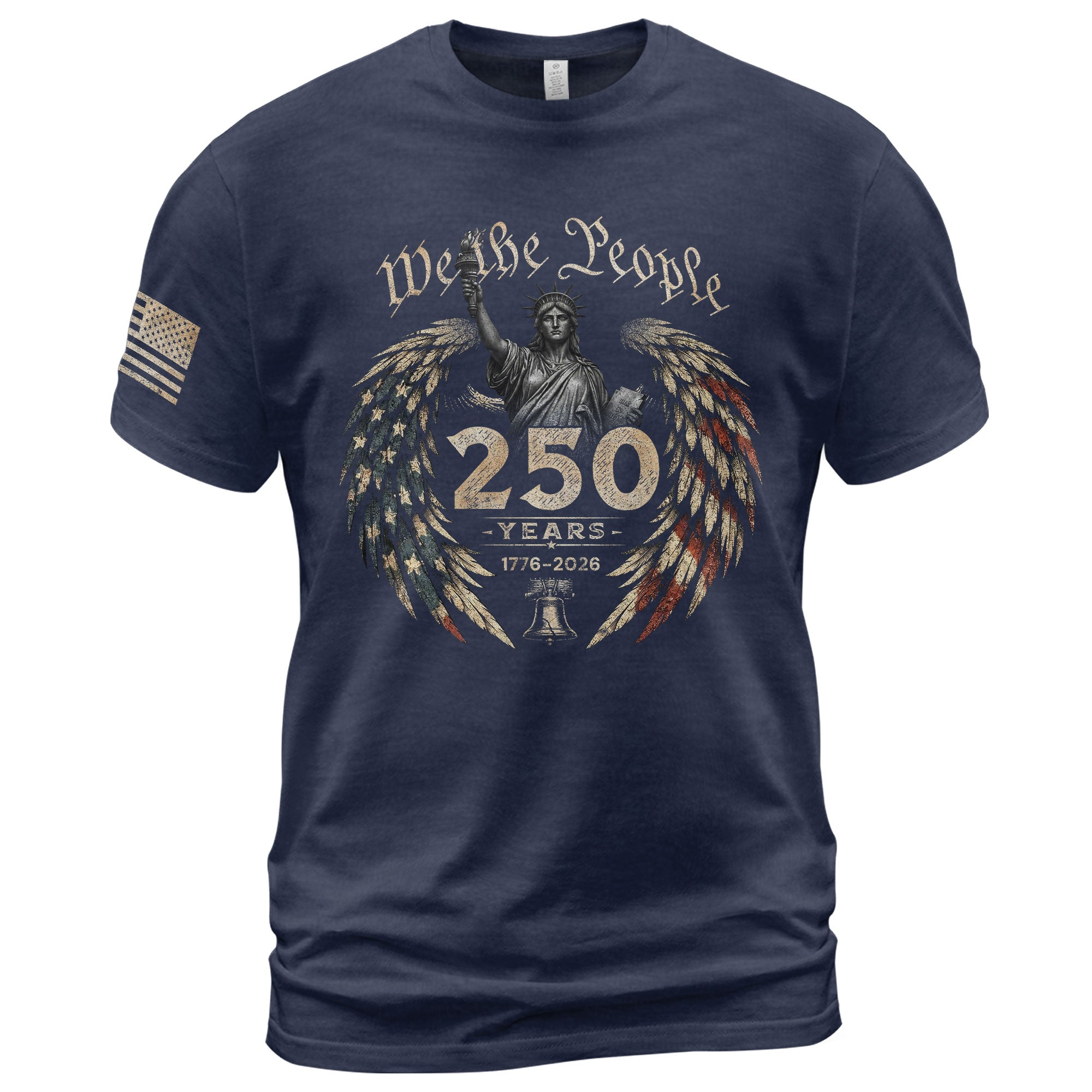 USA 250th Anniversary Shirt 1776-2026 We The People Statue of Liberty Patriotic for Men