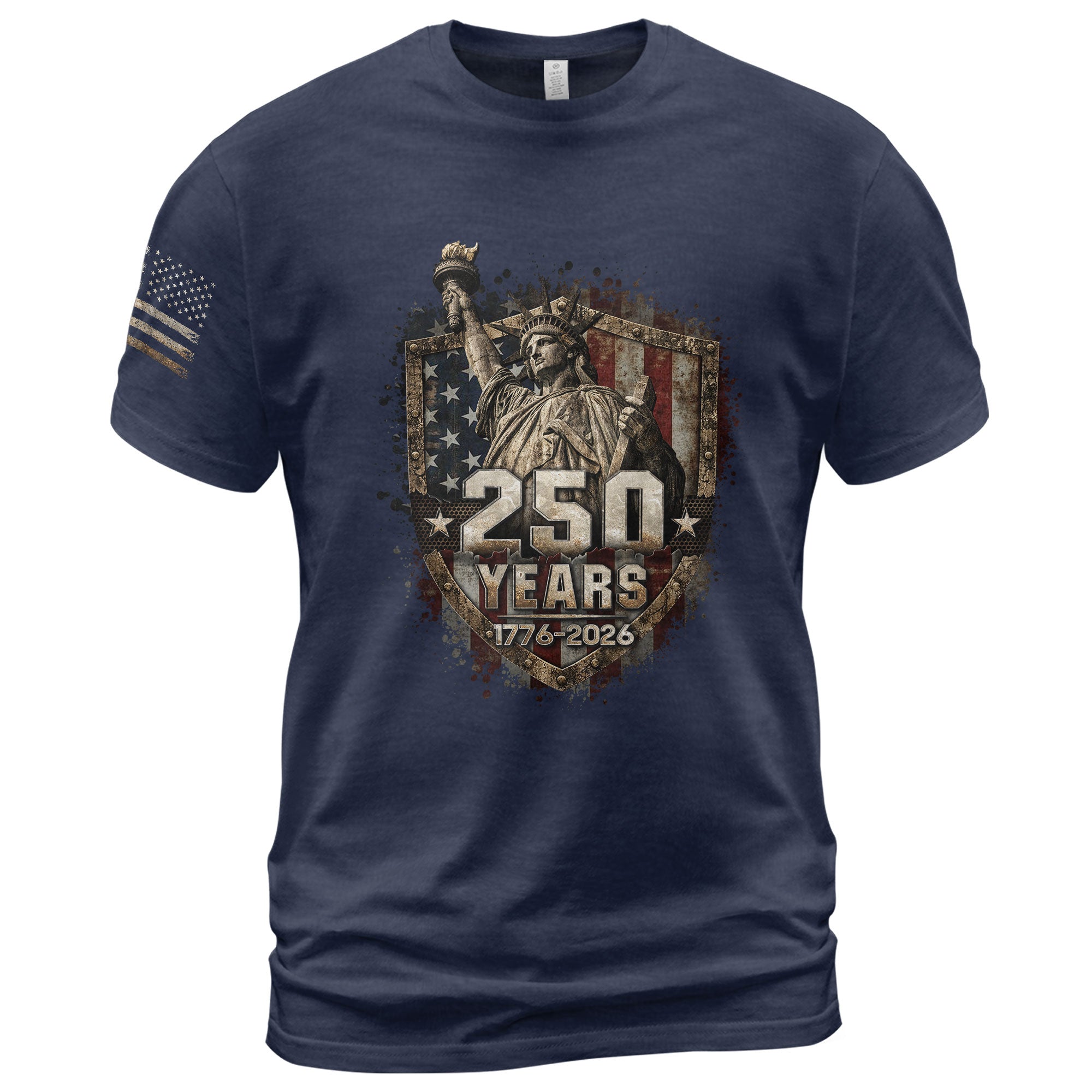 USA 250th Anniversary Shirt 1776-2026 Statue of Liberty Patriotic American Flag