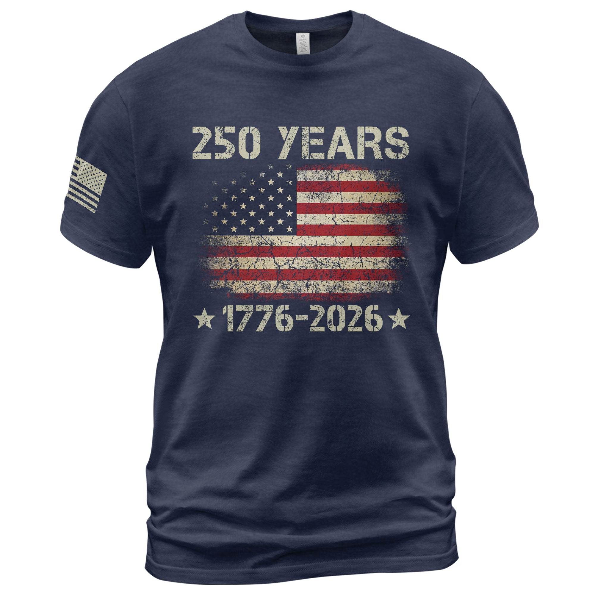 250 Years American Independence T-Shirt 1776–2026 – Vintage USA Flag Patriotic Shirt