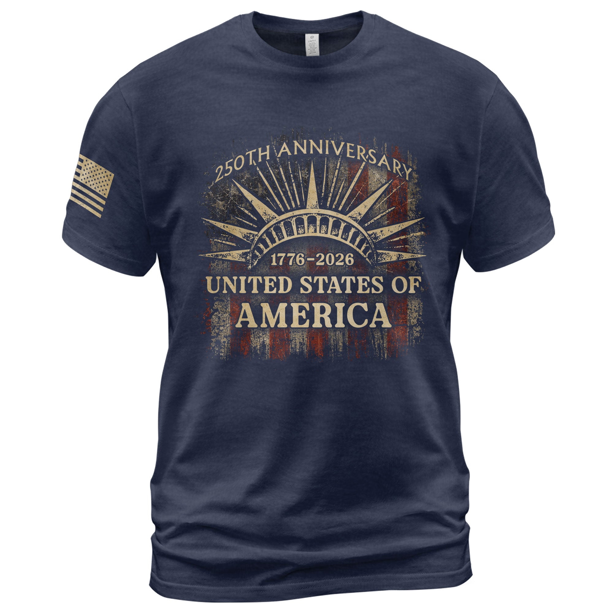 United States of America 250th Anniversary Shirt 1776-2026 Lady Liberty Crown Patriotic