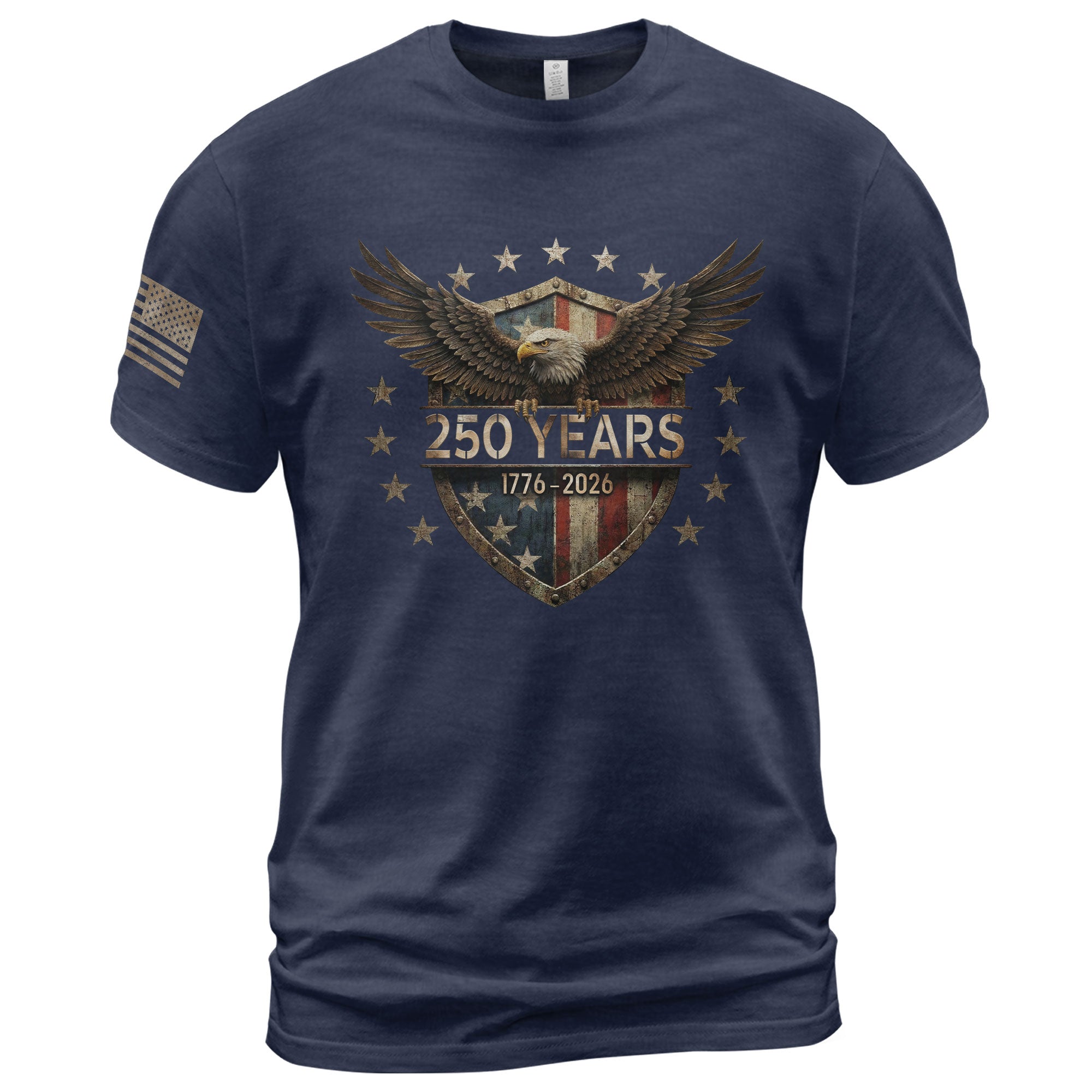 USA 250th Anniversary Shirt 1776-2026 American Flag Eagle Patriotic for Men