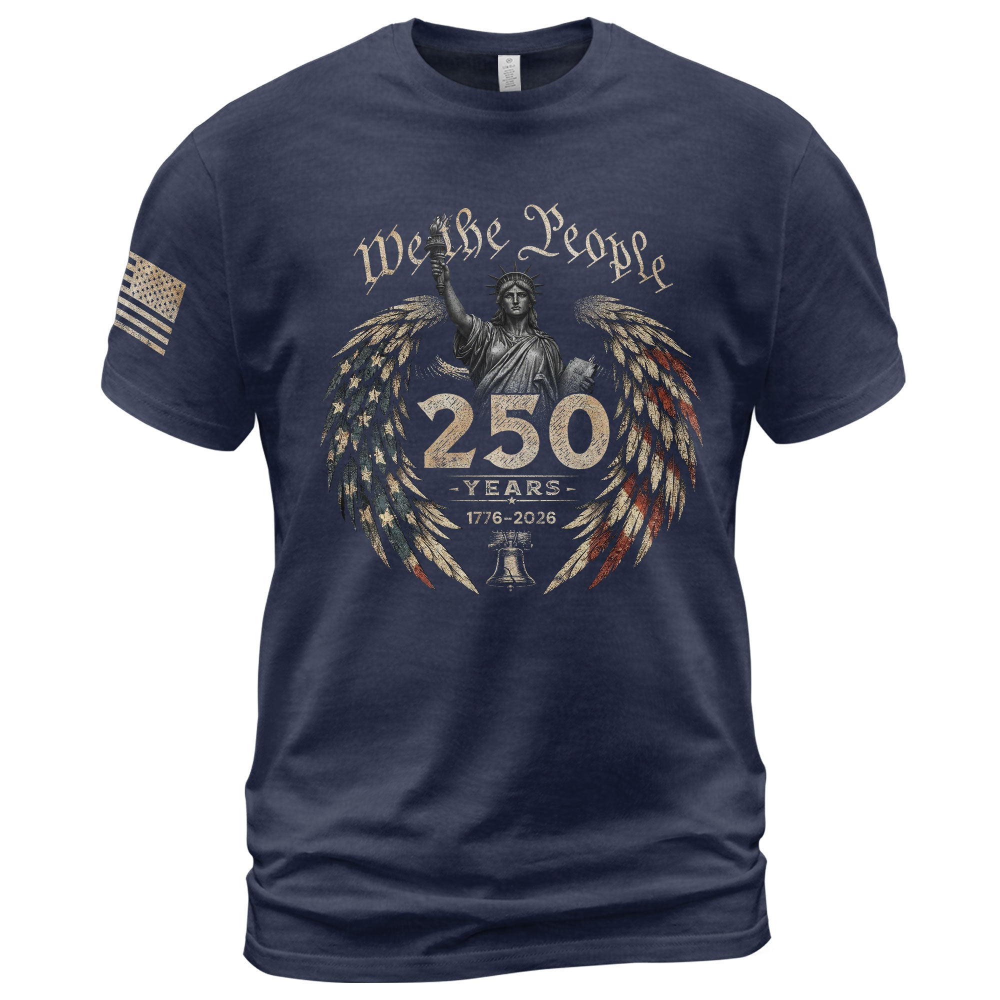 USA 250th Anniversary Shirt 1776-2026 We The People Statue of Liberty Patriotic for Men