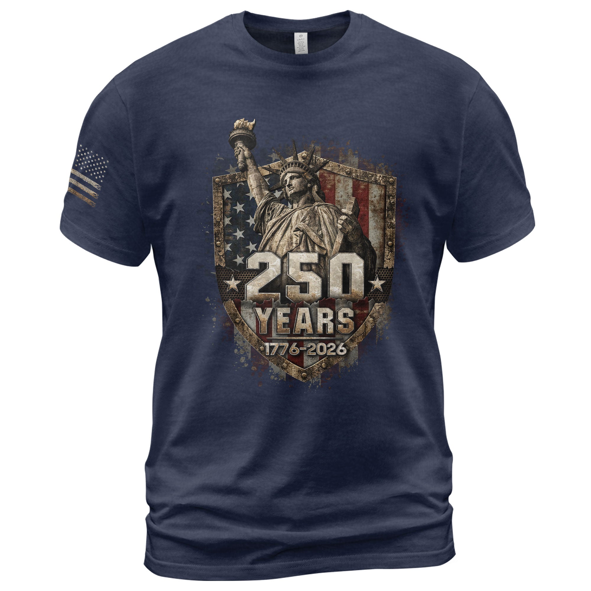 USA 250th Anniversary Shirt 1776-2026 Statue of Liberty Patriotic American Flag
