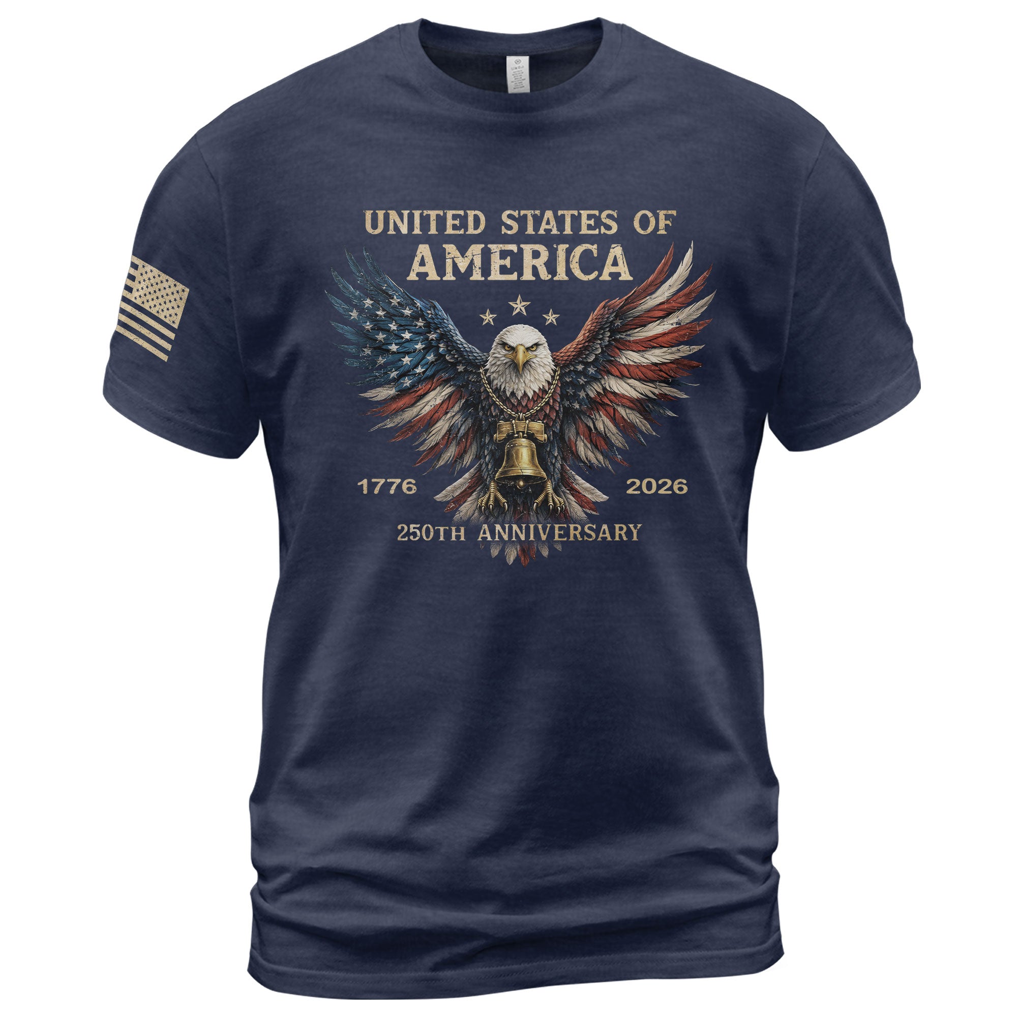 USA 250th Anniversary 250 Years Shirt 1776–2026 American Flag Winged Eagle Patriotic