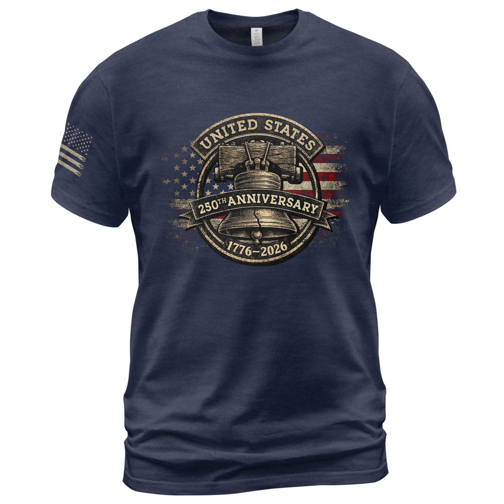 USA 250th Anniversary Shirt 1776-2026 Liberty Bell Patriotic American Flag