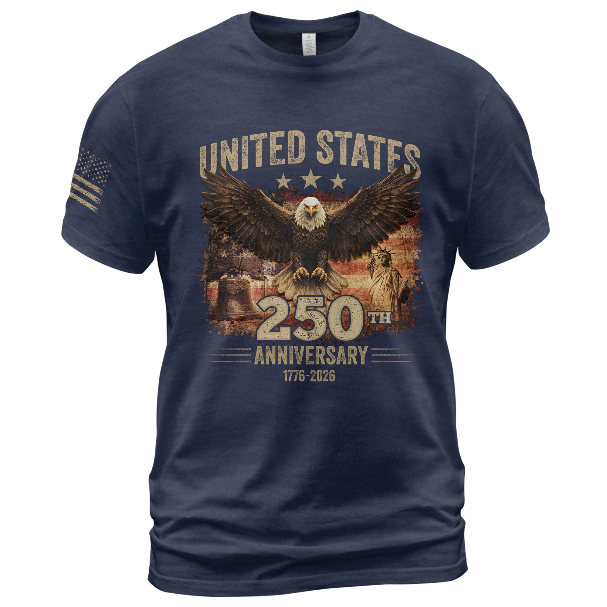 USA 250th Anniversary 250 Years Shirt 1776-2026 Vintage American Eagle Liberty Bell