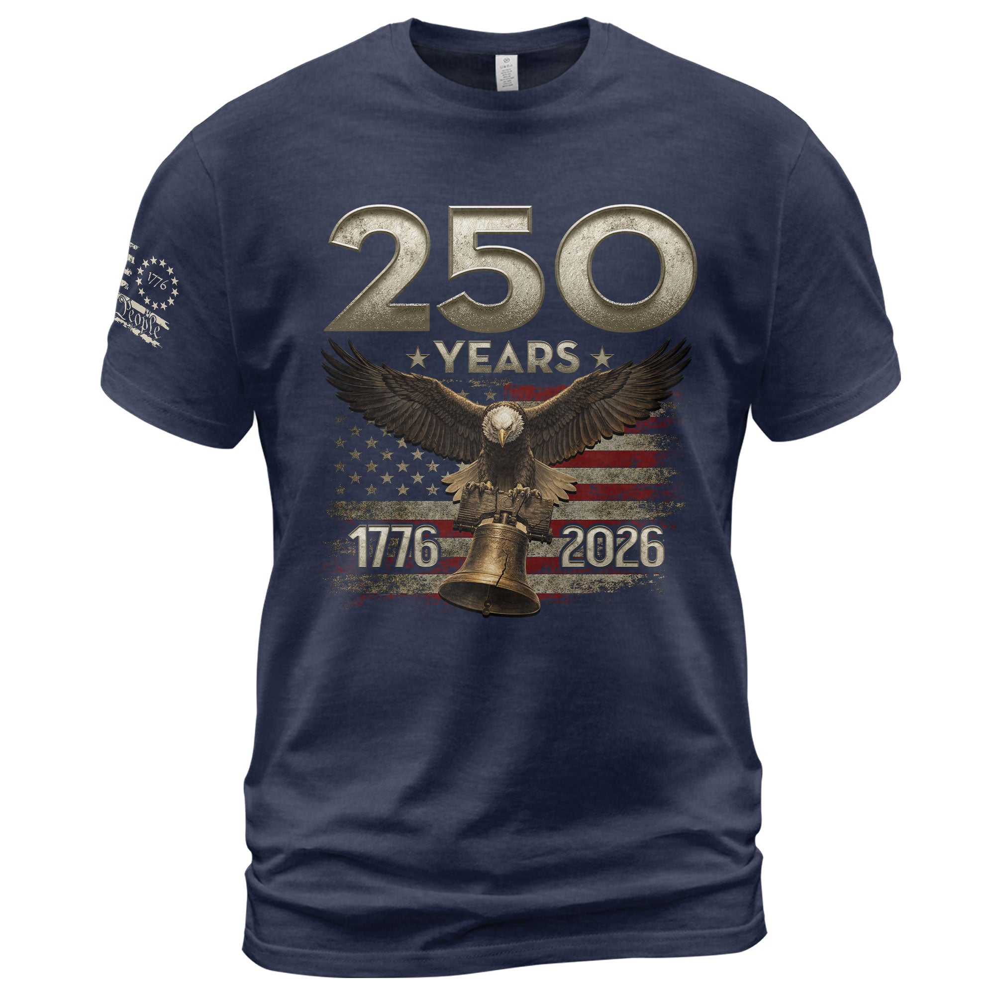 USA 250th Anniversary Shirt 1776-2026 Independence Eagle Liberty Bell Patriotic