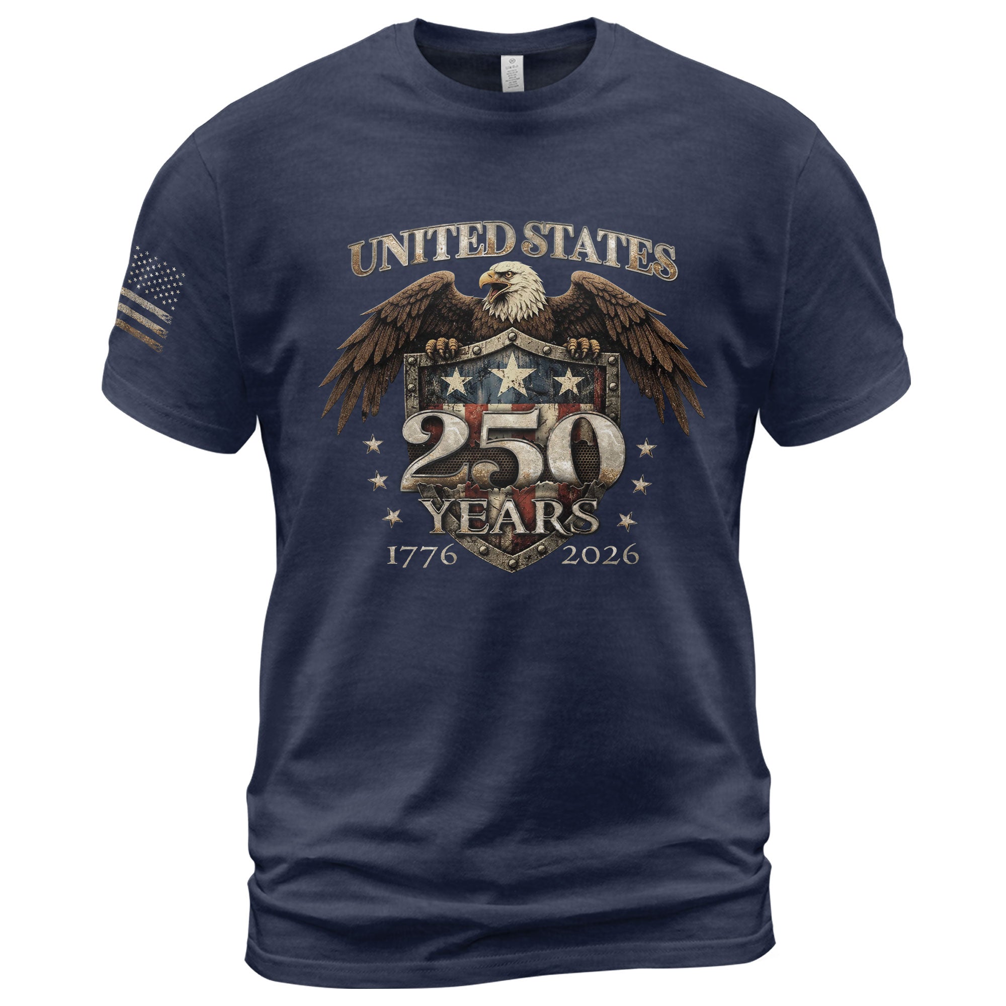 USA 250th Anniversary 250 Years Shirt 1776-2026 Patriotic American Eagle Shield