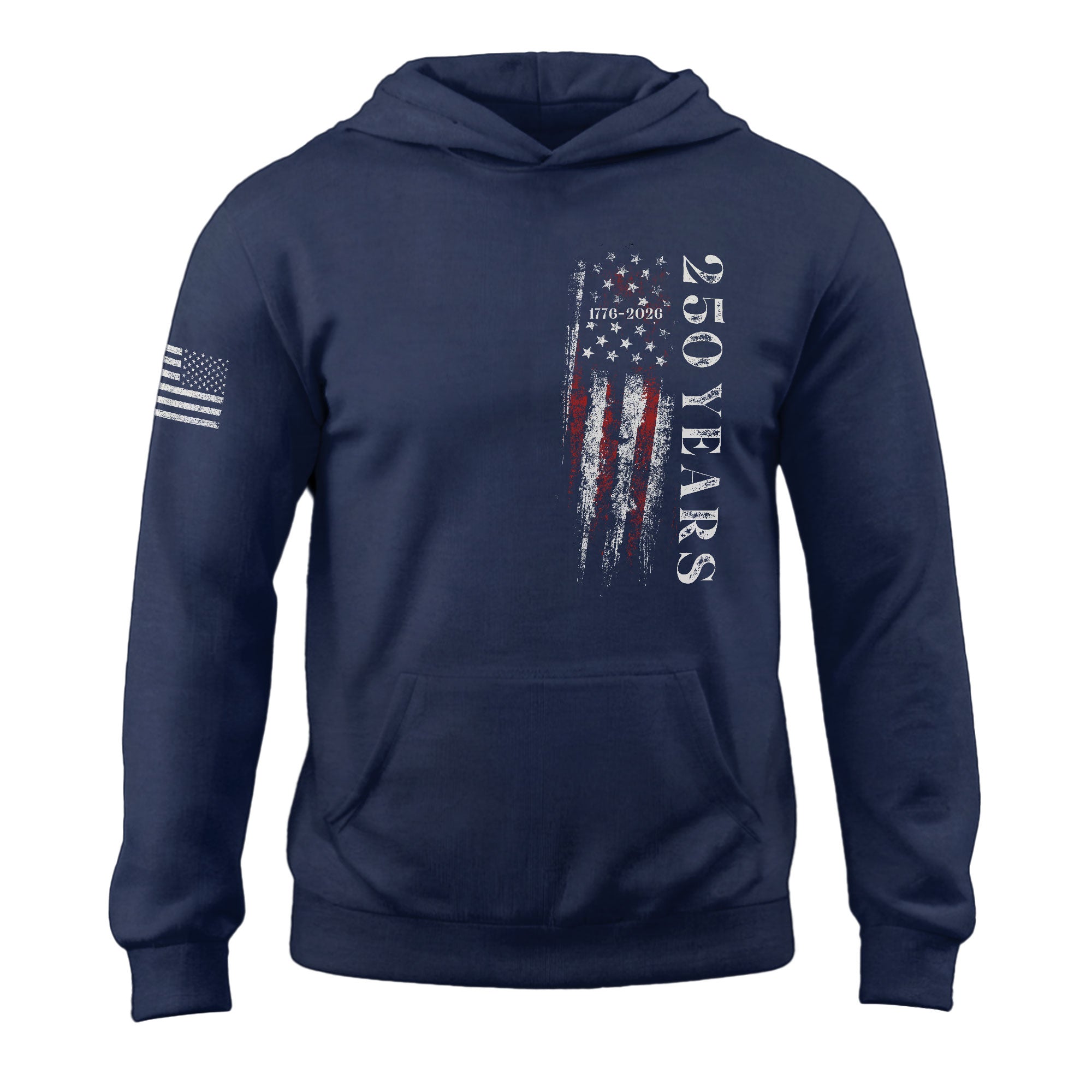 USA 250th Anniversary 250 Years Hoodie 1776-2026 American Flag Vintage Patriotic
