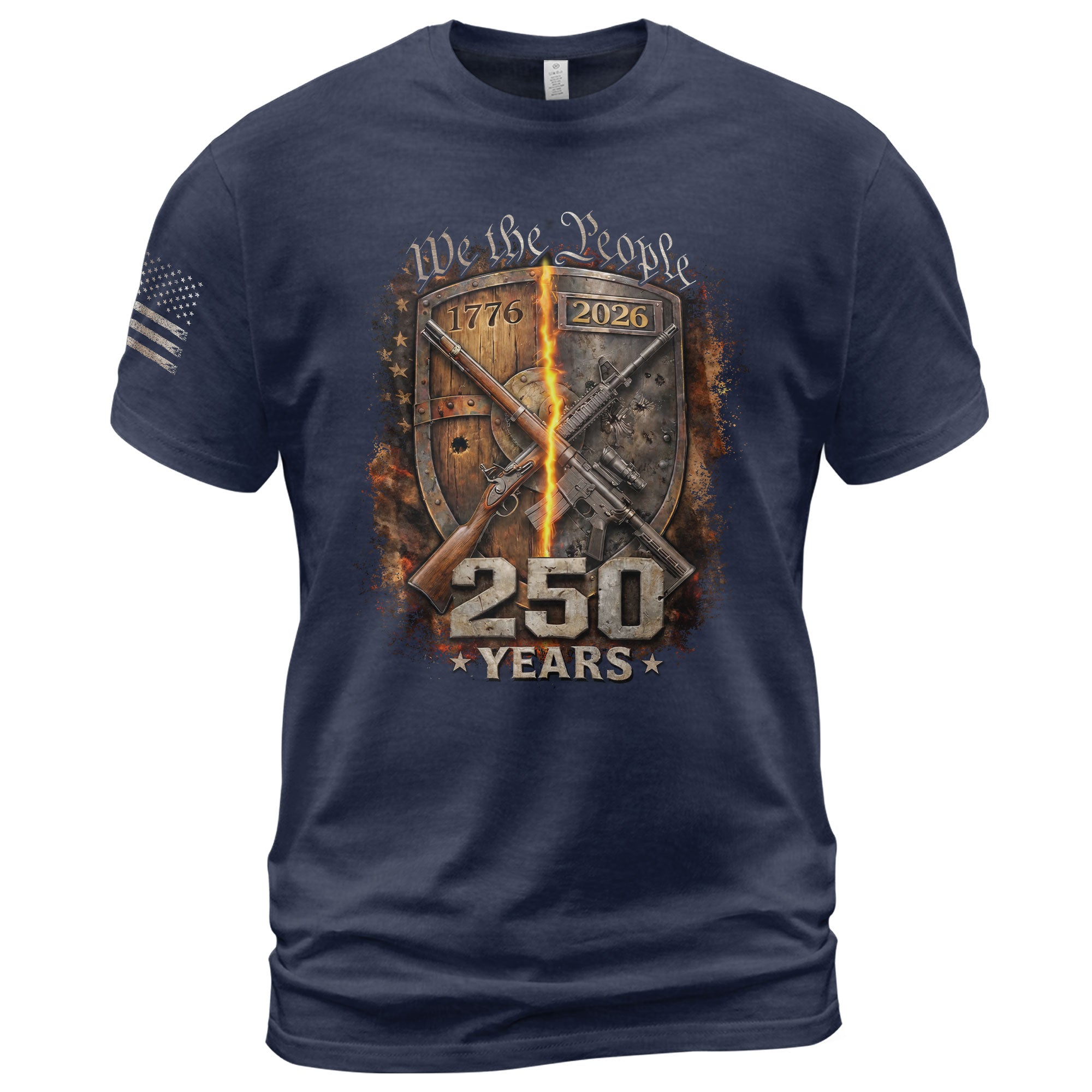 USA 250th Anniversary Semiquincentennial 250 Years Shirt 1776-2026 Forged in Liberty We The People Mental Strength Patriotic