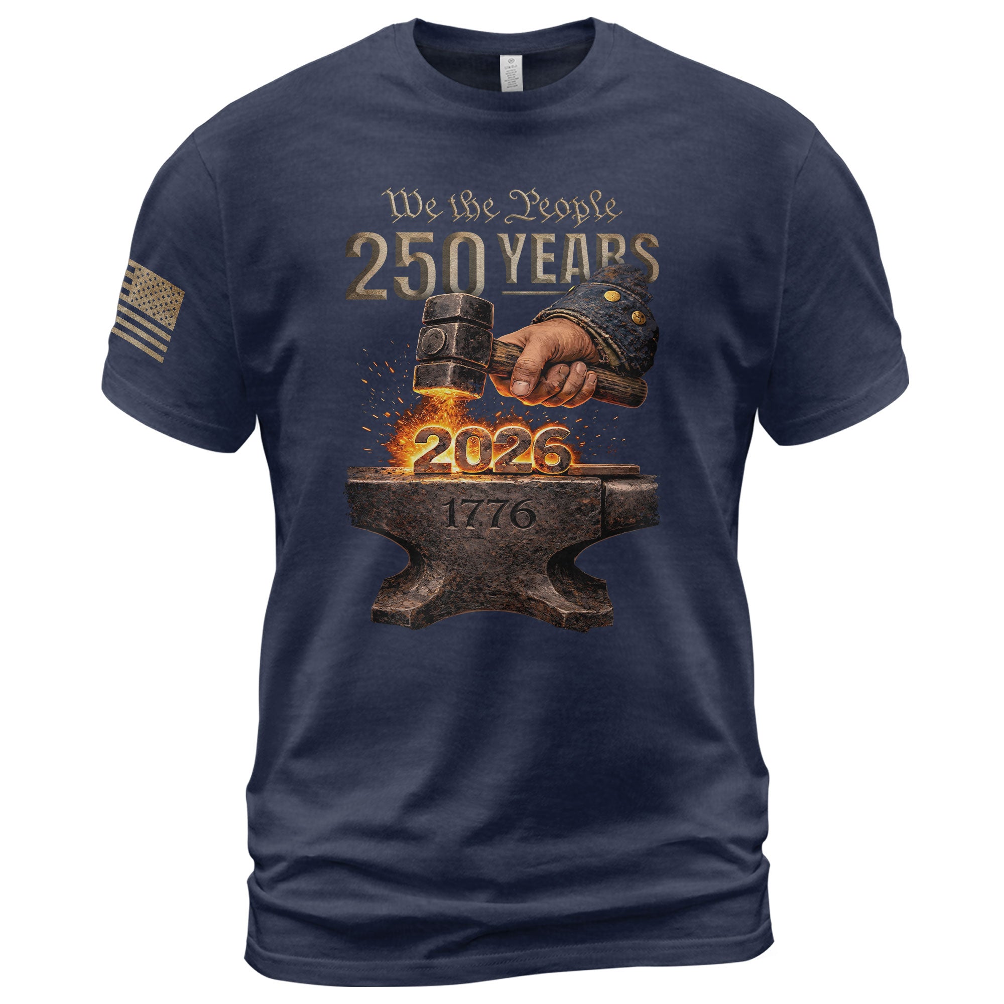United States 250th Anniversary 250 Years Semiquincentennial Shirt 1776-2026 Forged in Liberty Patriotic Heritage