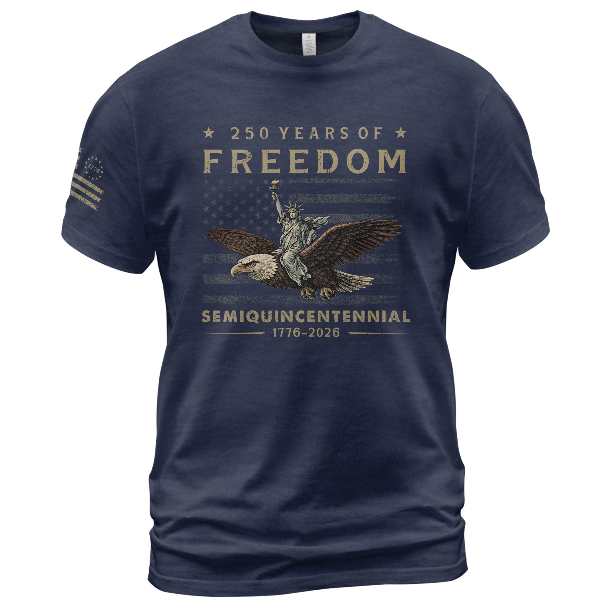 USA 250th Anniversary Shirt 250 Years of Freedom Semiquincentennial 1776-2026 We The People Eagle Lady Liberty Patriotic