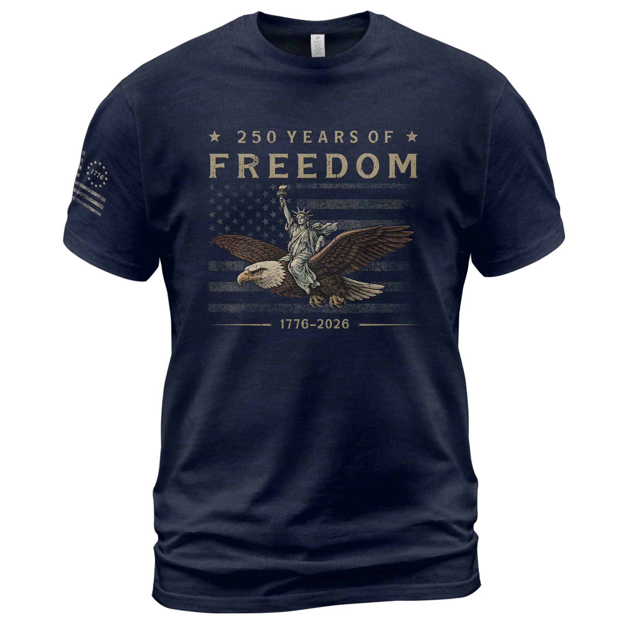 USA 250th Anniversary Shirt 250 Years of Freedom 1776-2026 We The People Eagle Lady Liberty Patriotic