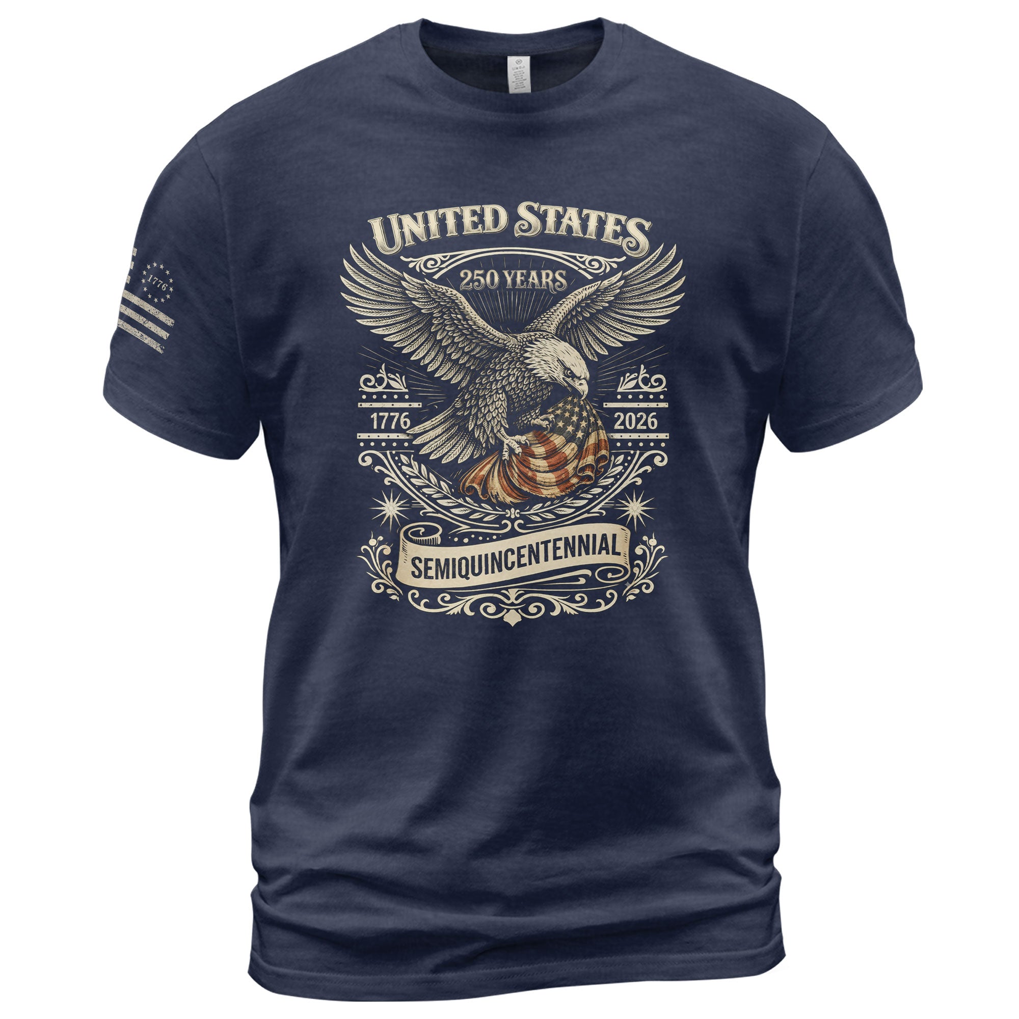 USA 250th Anniversary Shirt Semiquincentennial 1776-2026 American Flag Eagle Patriotic Mens