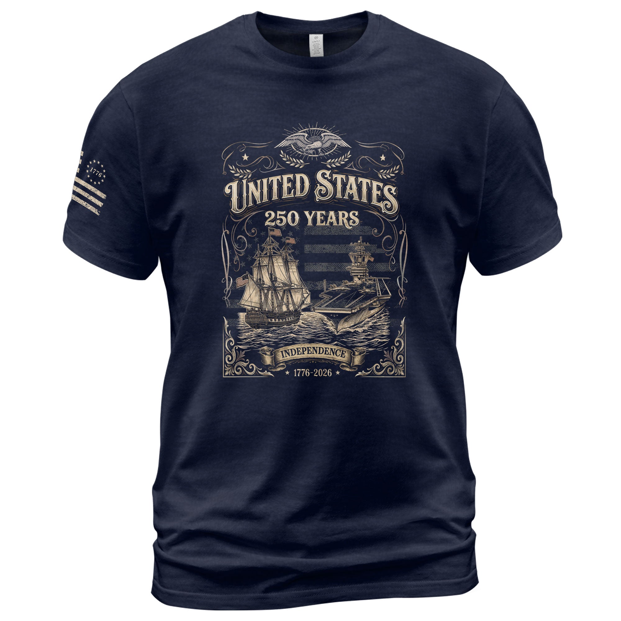 USA 250 Years Anniversary Shirt 1776–2026, Freedom Heritage Apparel