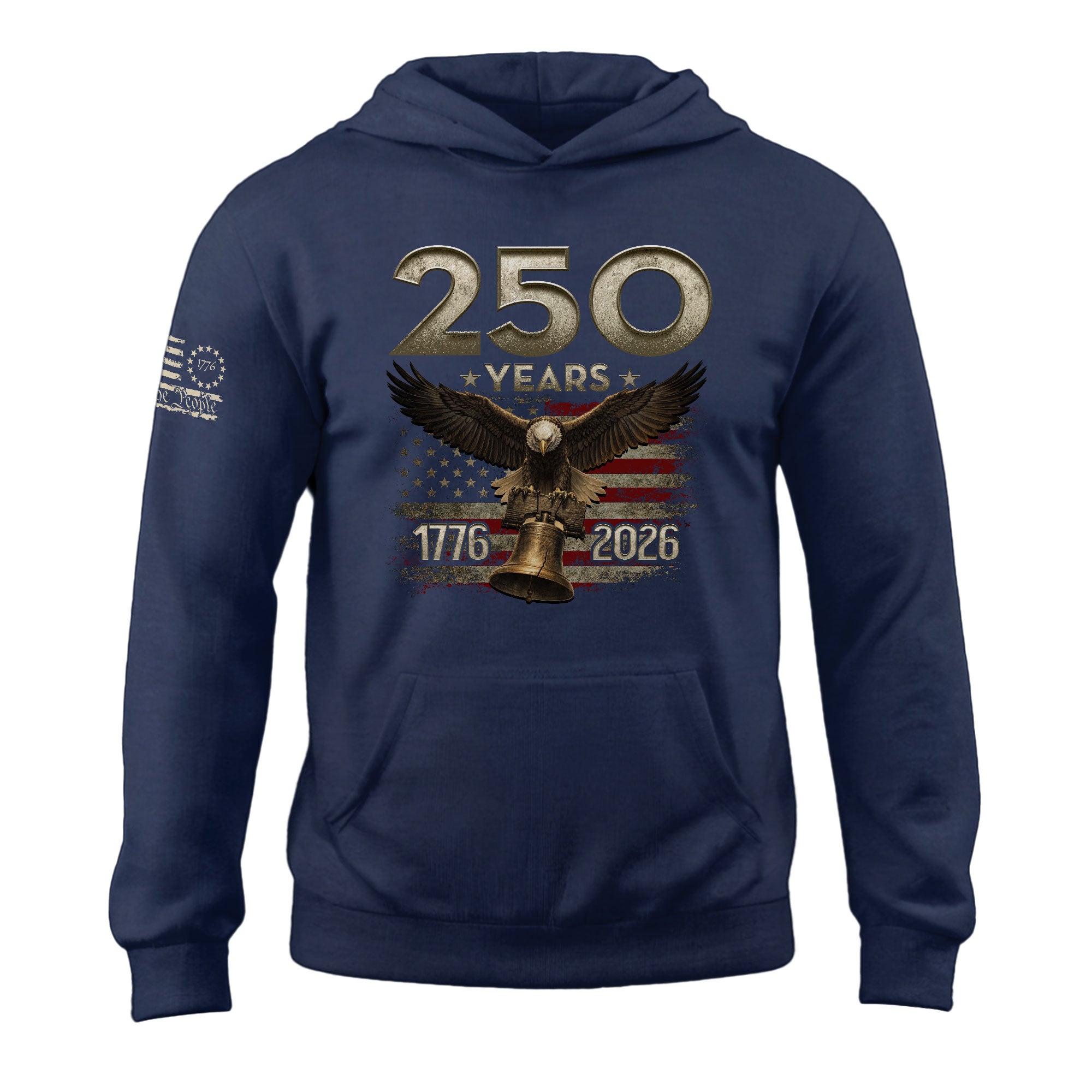 250th Anniversary USA Hoodie 1776–2026, Classic Patriotic American Heritage Celebration Apparel