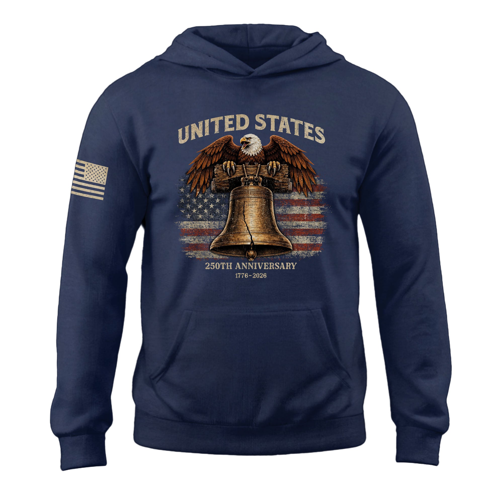 America 1776–2026 250 Years Anniversary Hoodie, Classic American History Celebration