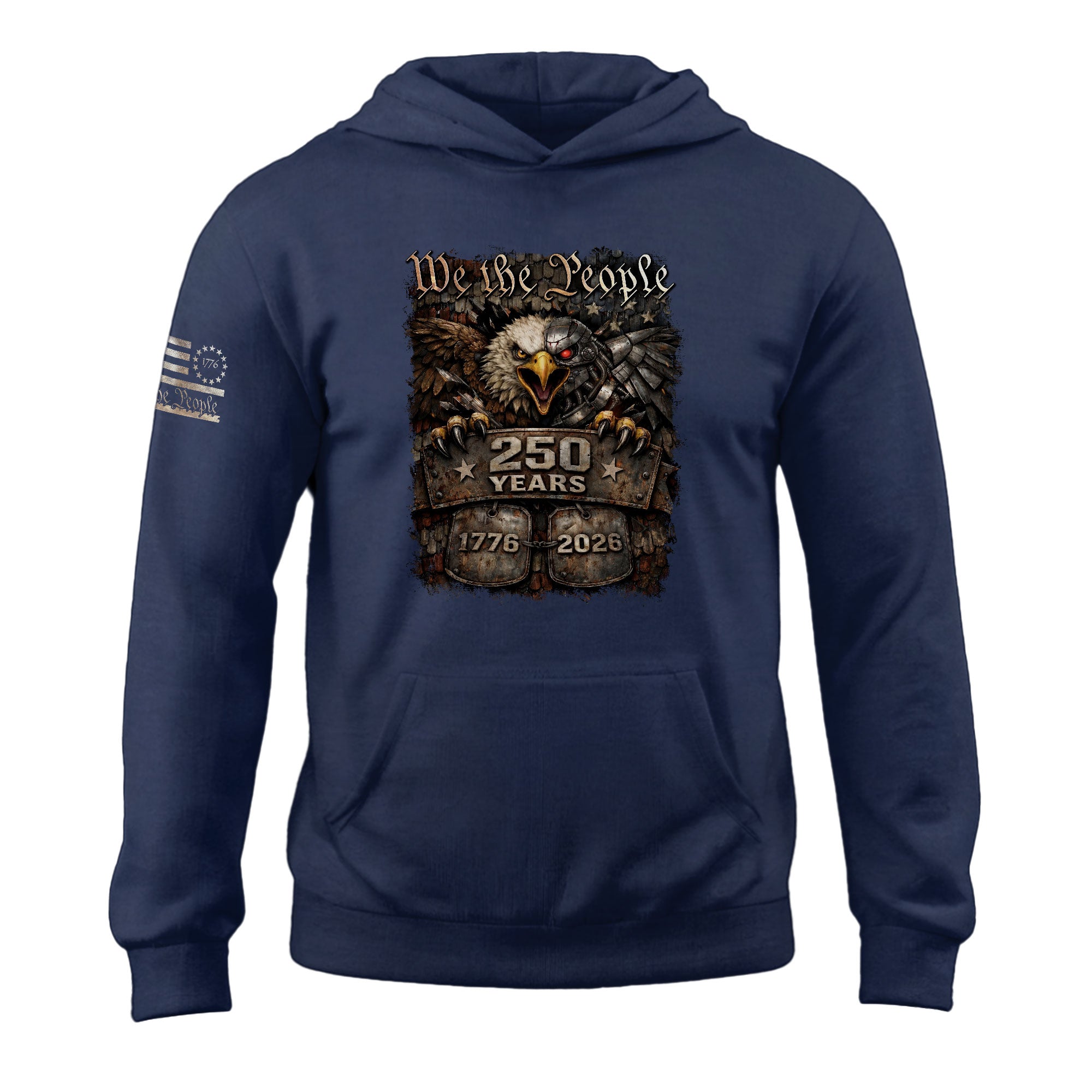 America 1776–2026 250 Years Anniversary Hoodie, Classic American History Commemorative Hoodie