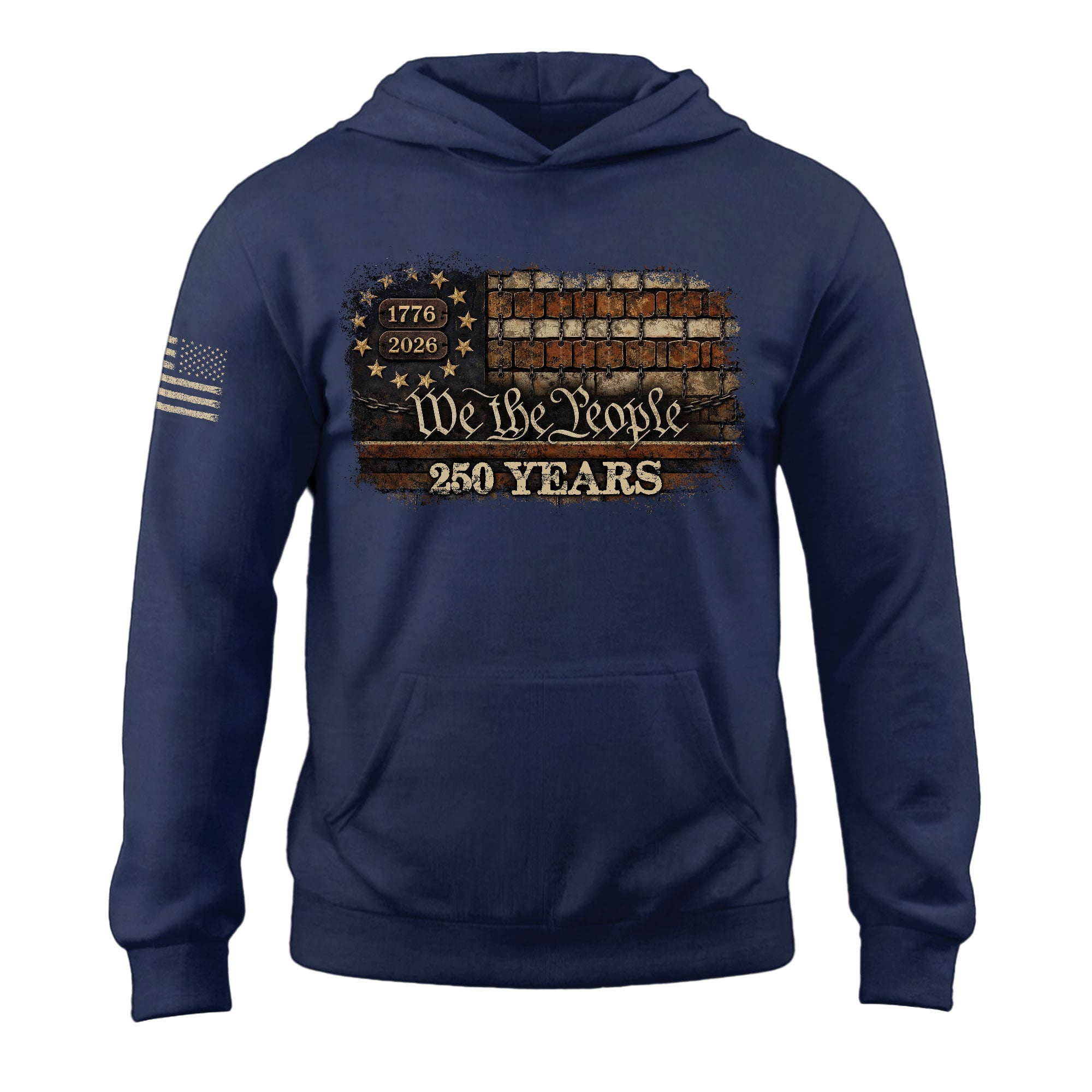 250th Anniversary USA Hoodie 1776–2026, Timeless American Heritage Celebration Apparel Unisex