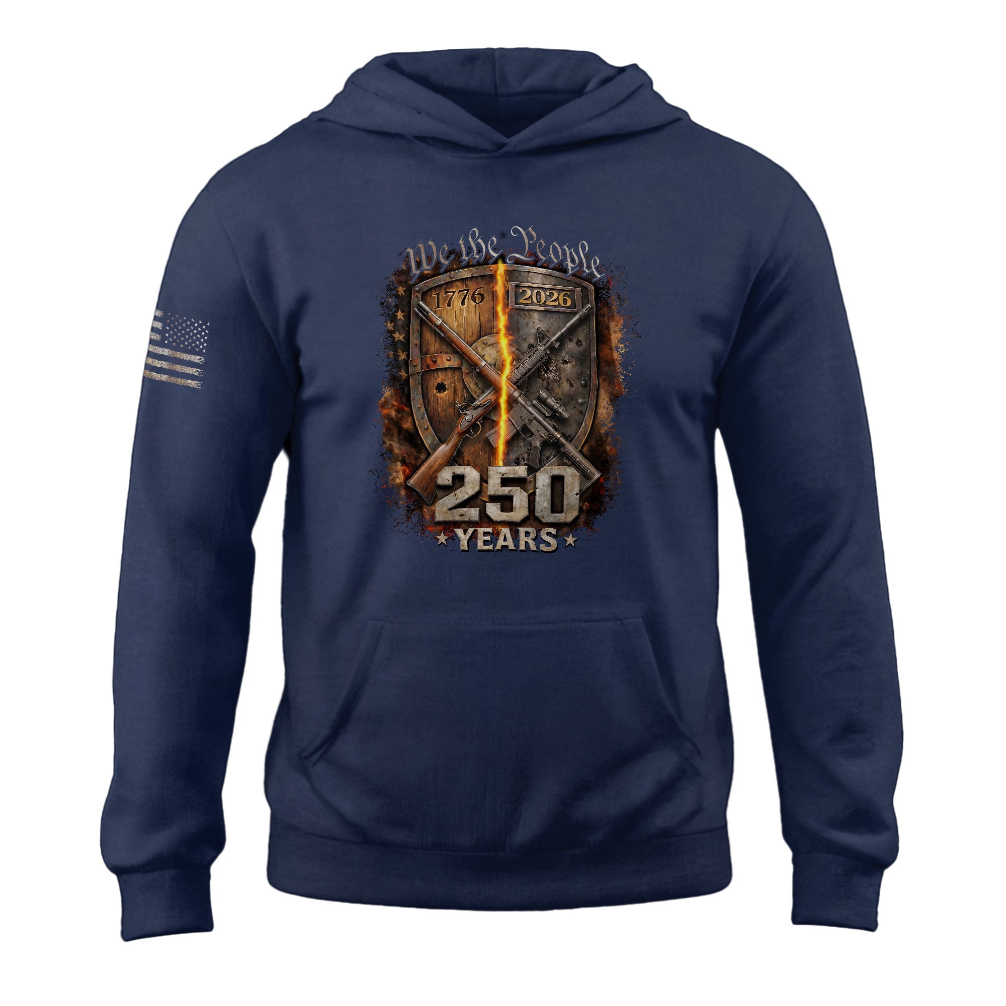 USA 1776–2026 250th Anniversary Hoodie, Patriotic American Legacy Celebration Hoodie