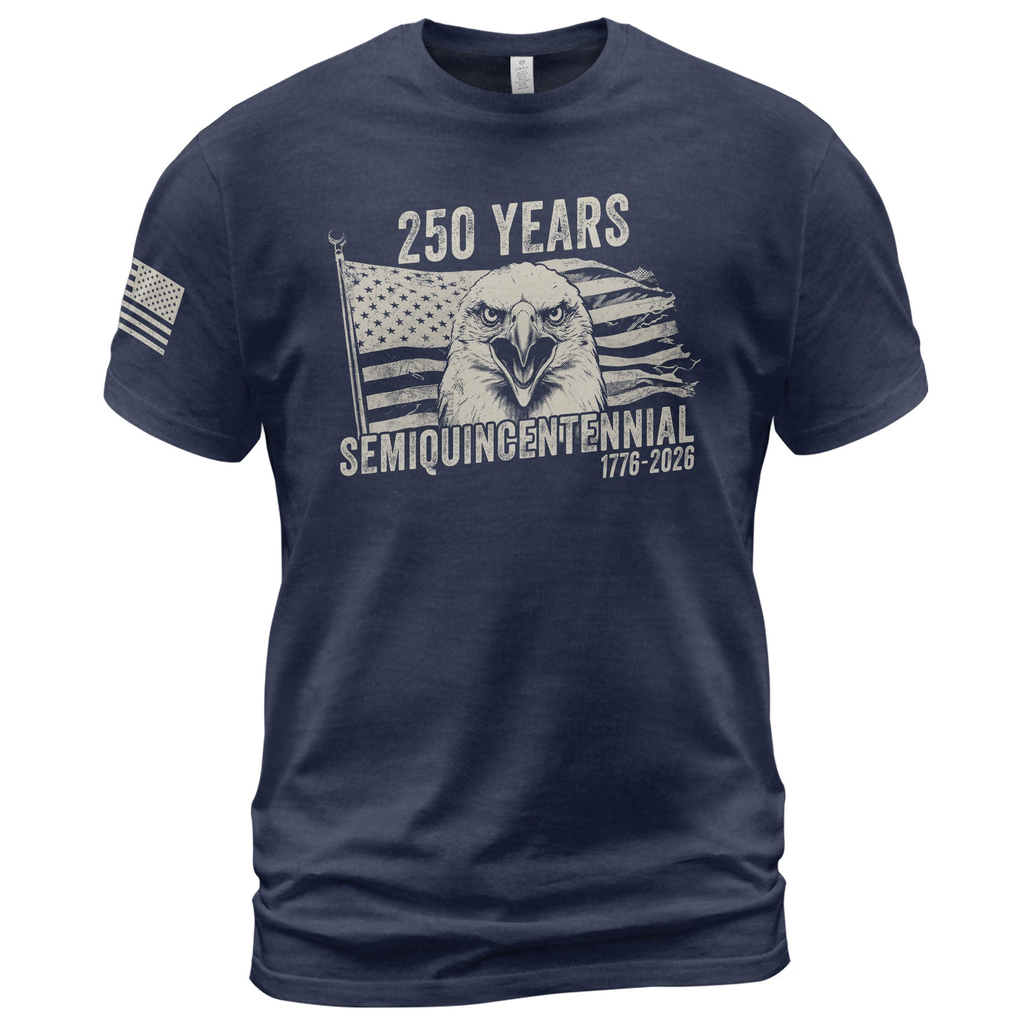 American Heritage 250th Anniversary T-Shirt - USA 250 Years Semiquincentennial 1776-2026 Patriotic Eagle & Flag Men’s Tee