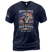 George Washington 250 Years Shirt - 1776-2026 United States 250th Anniversary Bootleg Tee - Rust Field Wear