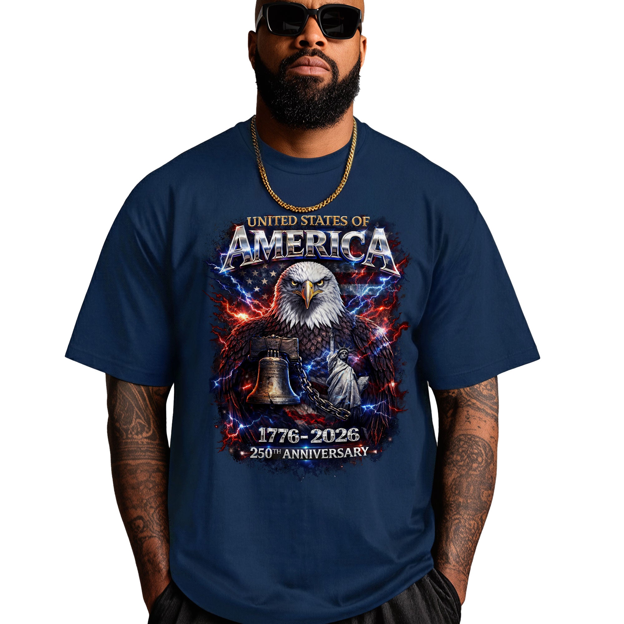 United States of America 1776–2026 – 250th Anniversary Eagle Patriotic T-Shirt