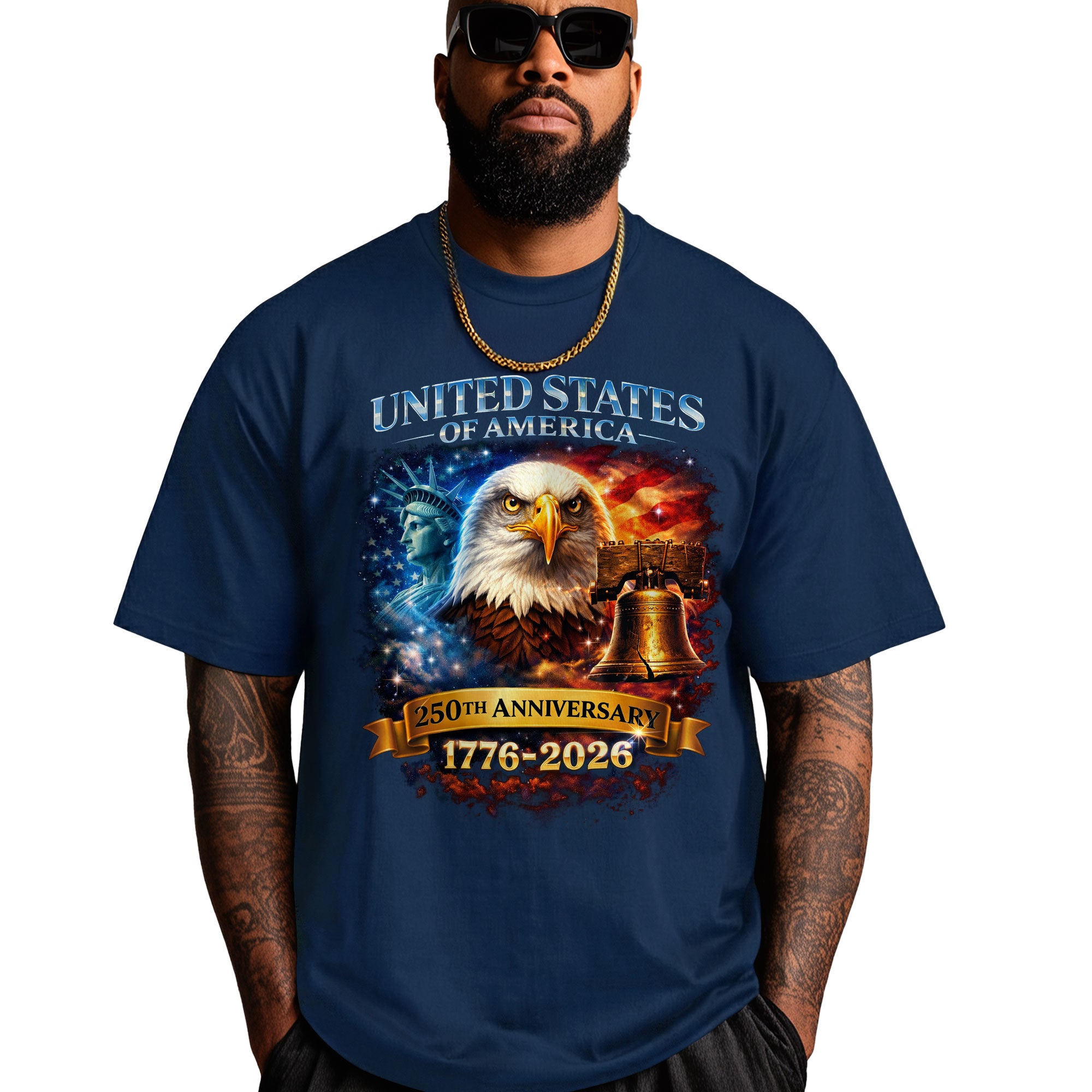 United States of America 1776–2026 – 250th Anniversary Liberty Eagle T-Shirt