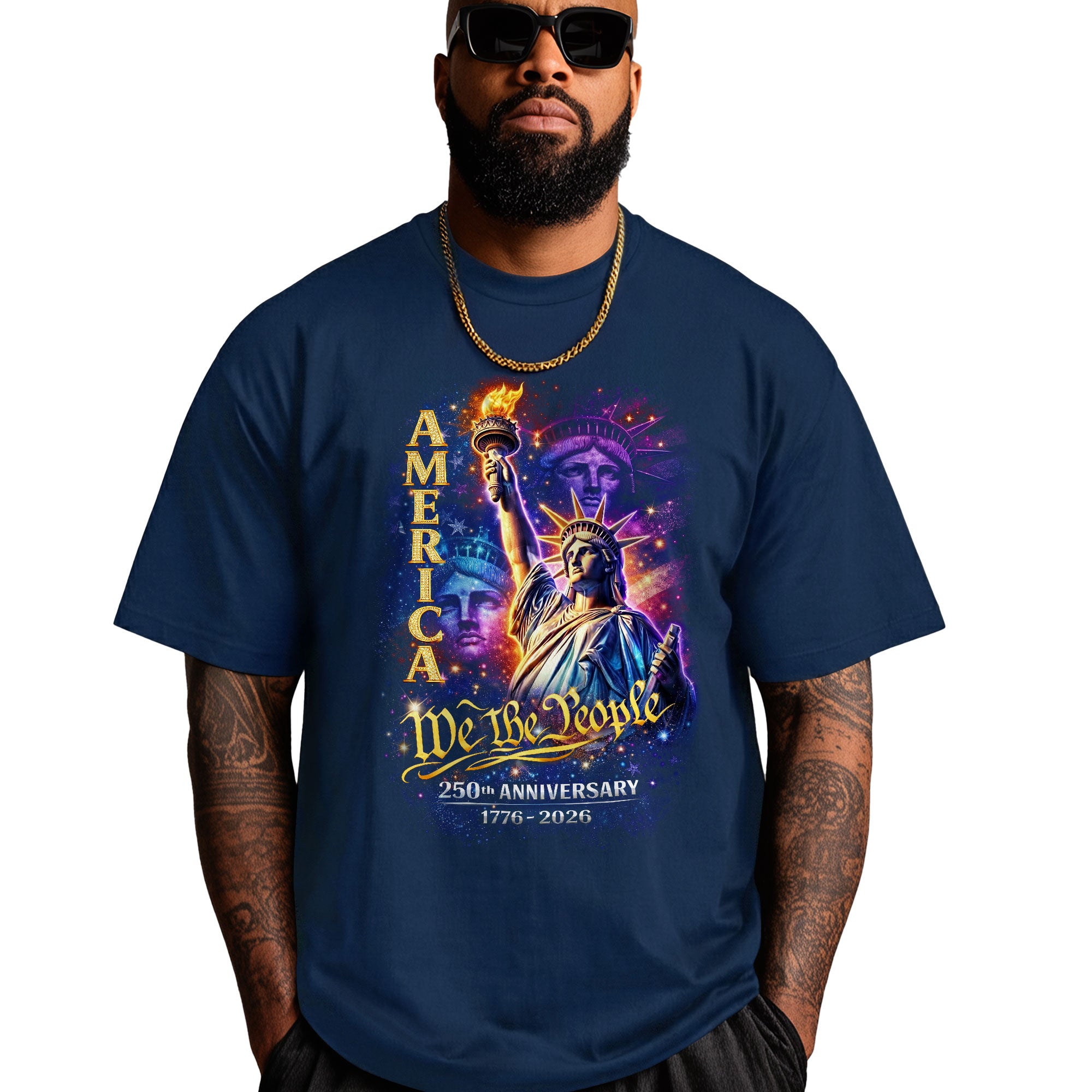 America We The People 250th Anniversary T-Shirt 1776–2026 – Patriotic Liberty Design