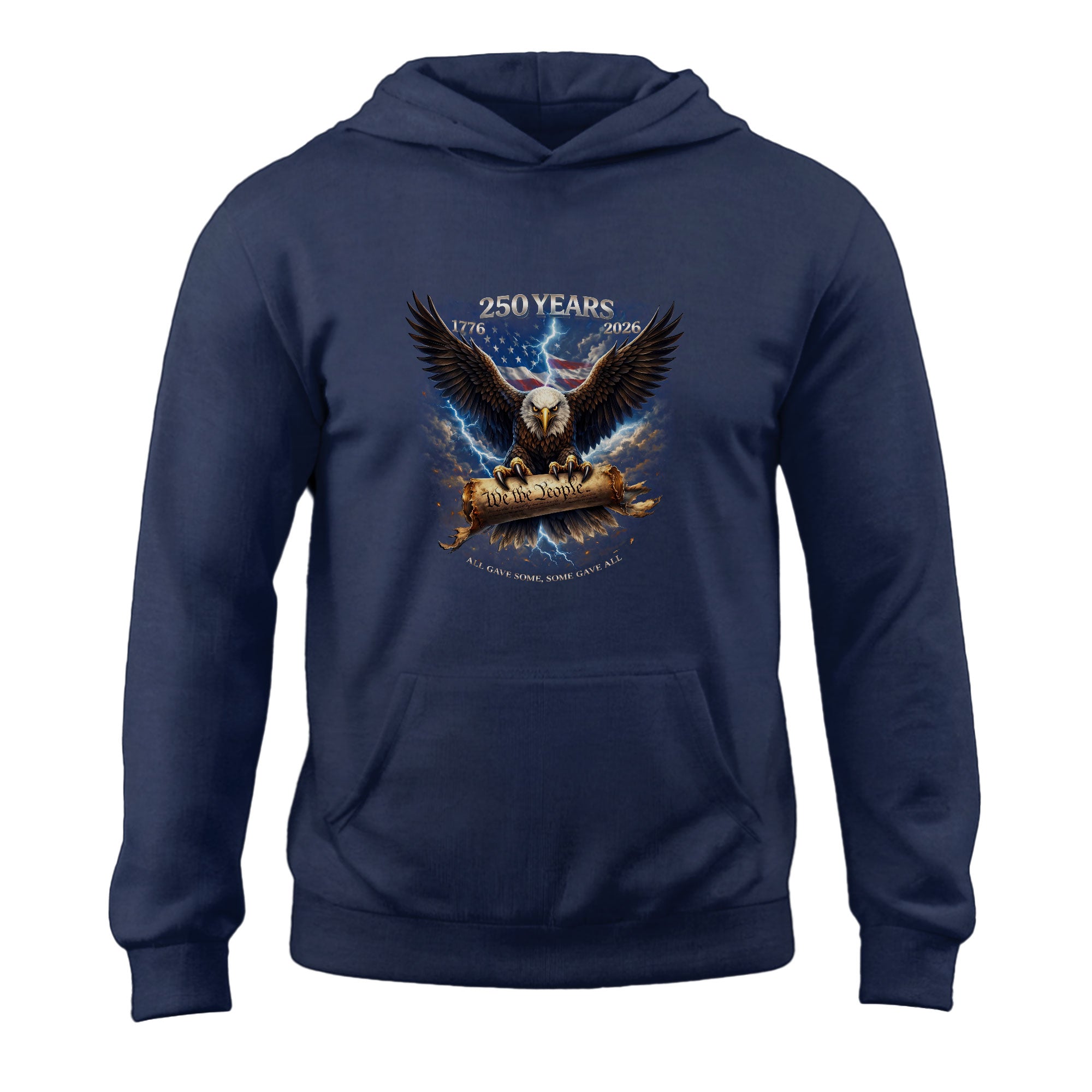 Semiquincentennial Patriotic Tribute Hoodie – 250 Years 1776–2026 We The People Design