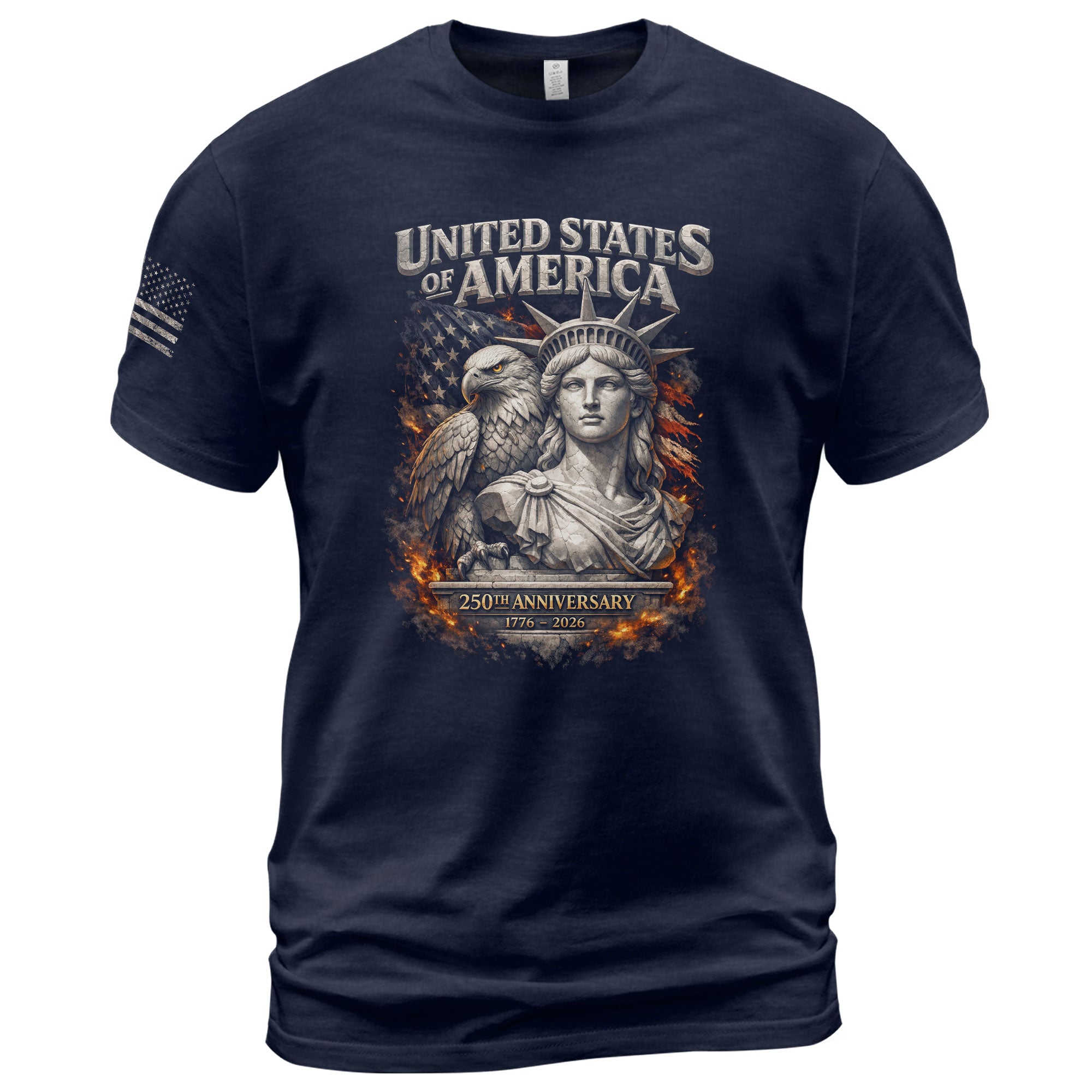 United States of America 250th Anniversary Shirt - Eagle & Lady Liberty Semiquincentennial 1776-2026 Tee