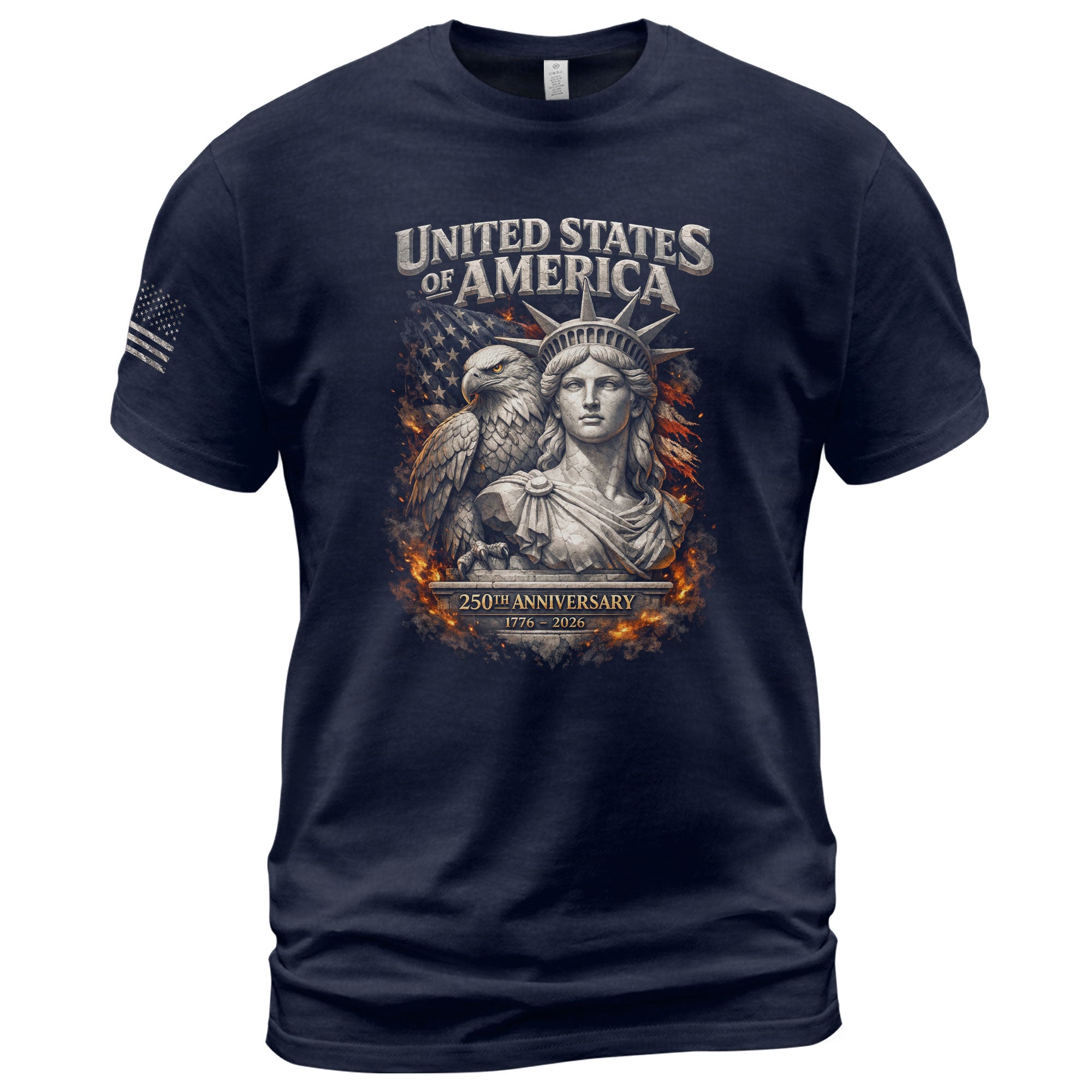 United States of America 250th Anniversary Shirt - Eagle & Lady Liberty 1776-2026 250 Years Tee